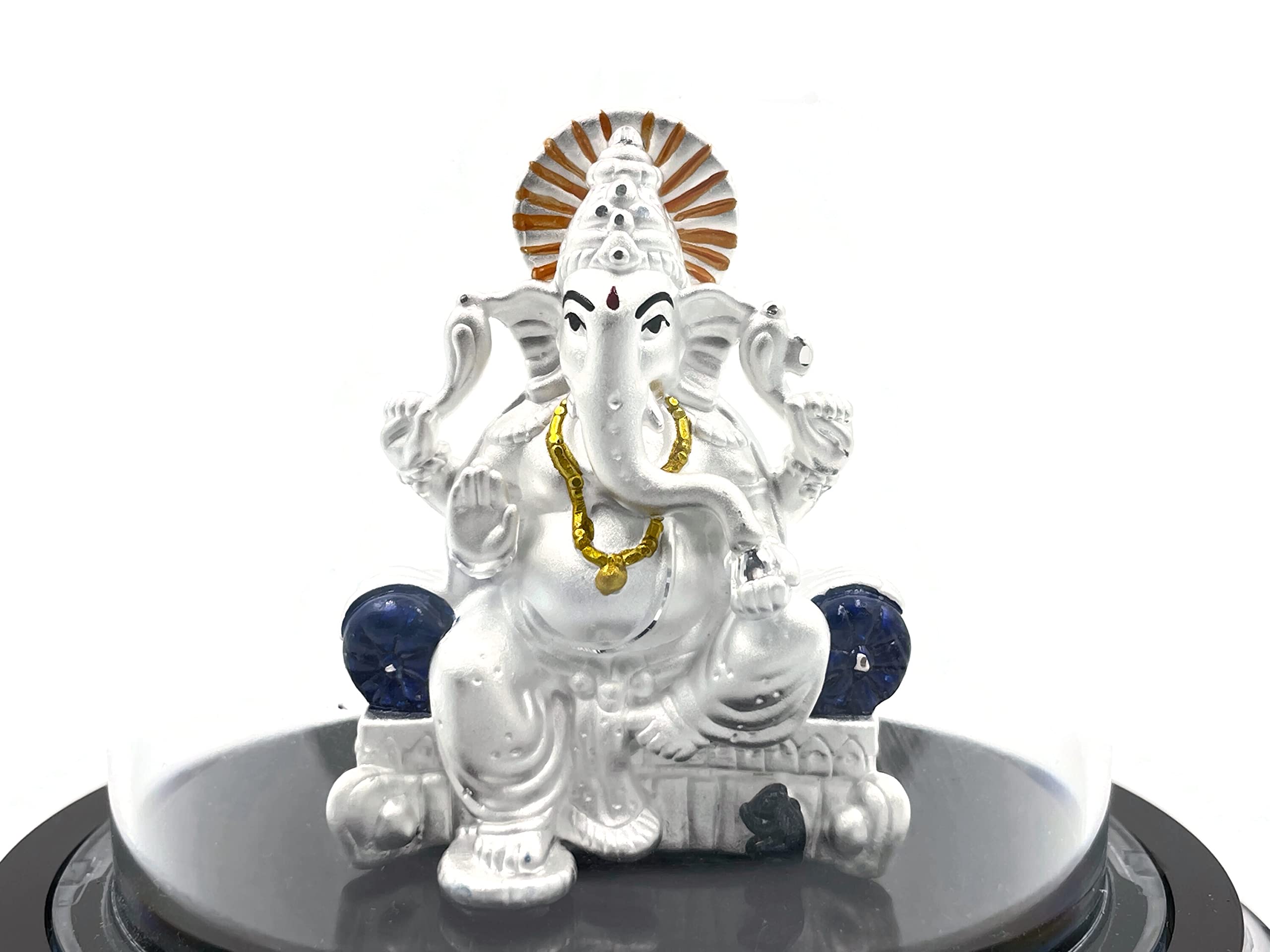 999 Pure Silver Ganesh/Ganpati Idol/Statue/Murti (Figurine #21)