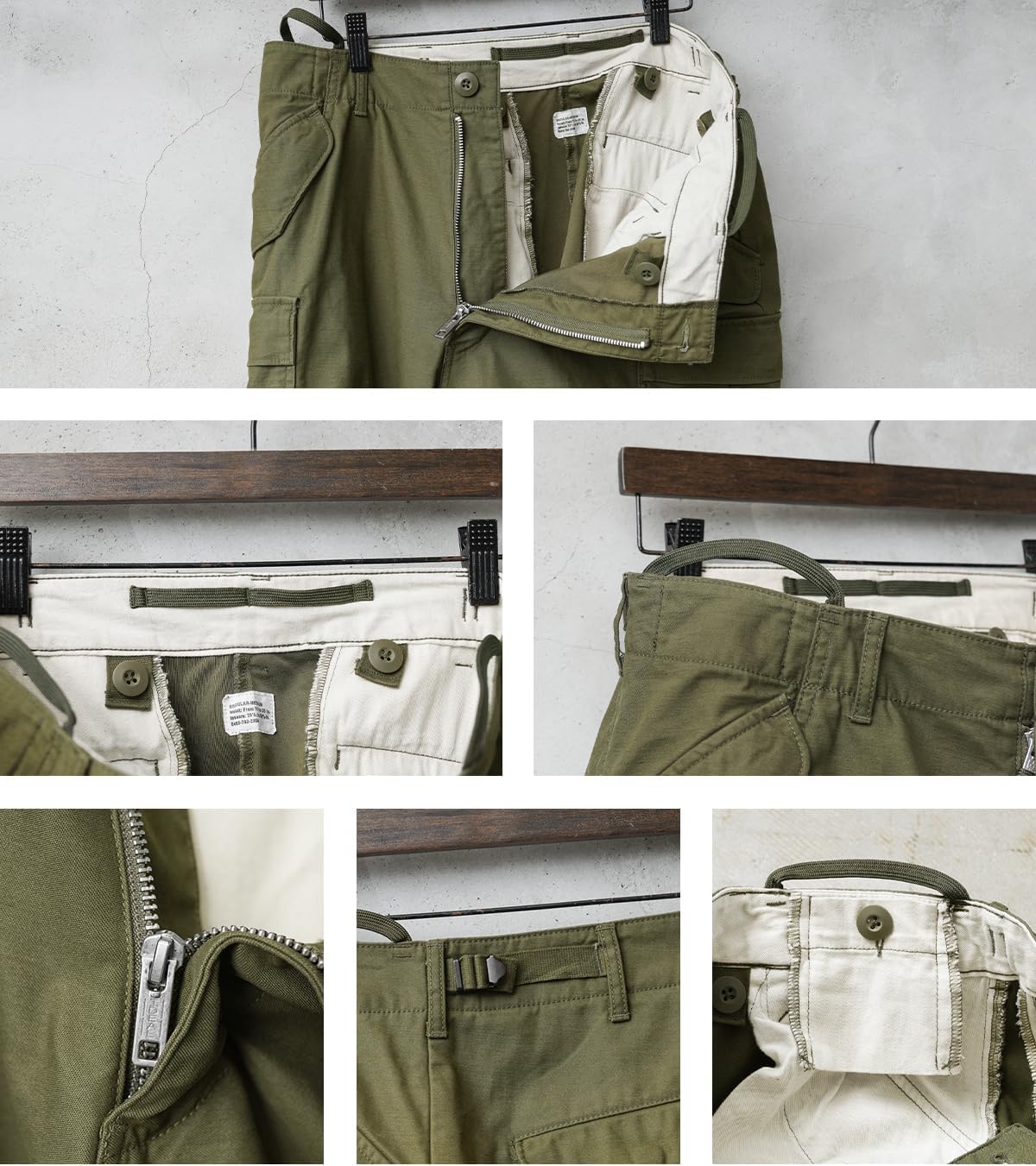 WAIPER] 米軍 M-65 フィールドカーゴパンツ 初期型 アルミジップ