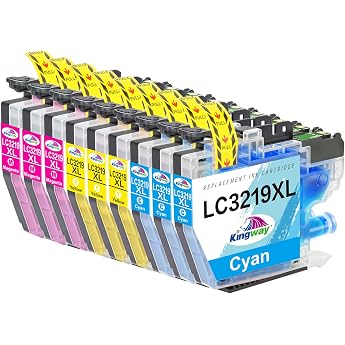LC3219XL LC3217 Color Printer Cartridges Compatible for Brother LC3219XL LC 3219XL Cartridges for Brother MFC-J5330DW MFC-J5335DW MFC-J5730DW MFC-J6930DW MFC-J6530DW MFC-J6930DW MFC-J6935DW 9 Pack