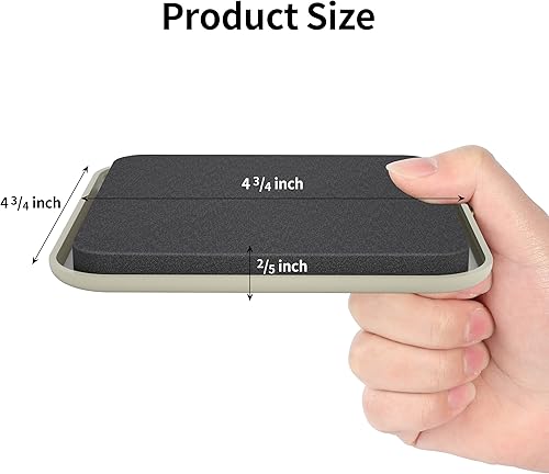 Miniatura 2 de Yelanon Deslizadores cuadrados de muebles de 8 piezas de 3 12 pulgadas para alfombras, almohadillas de muebles, pisos de madera dura, deslizadores