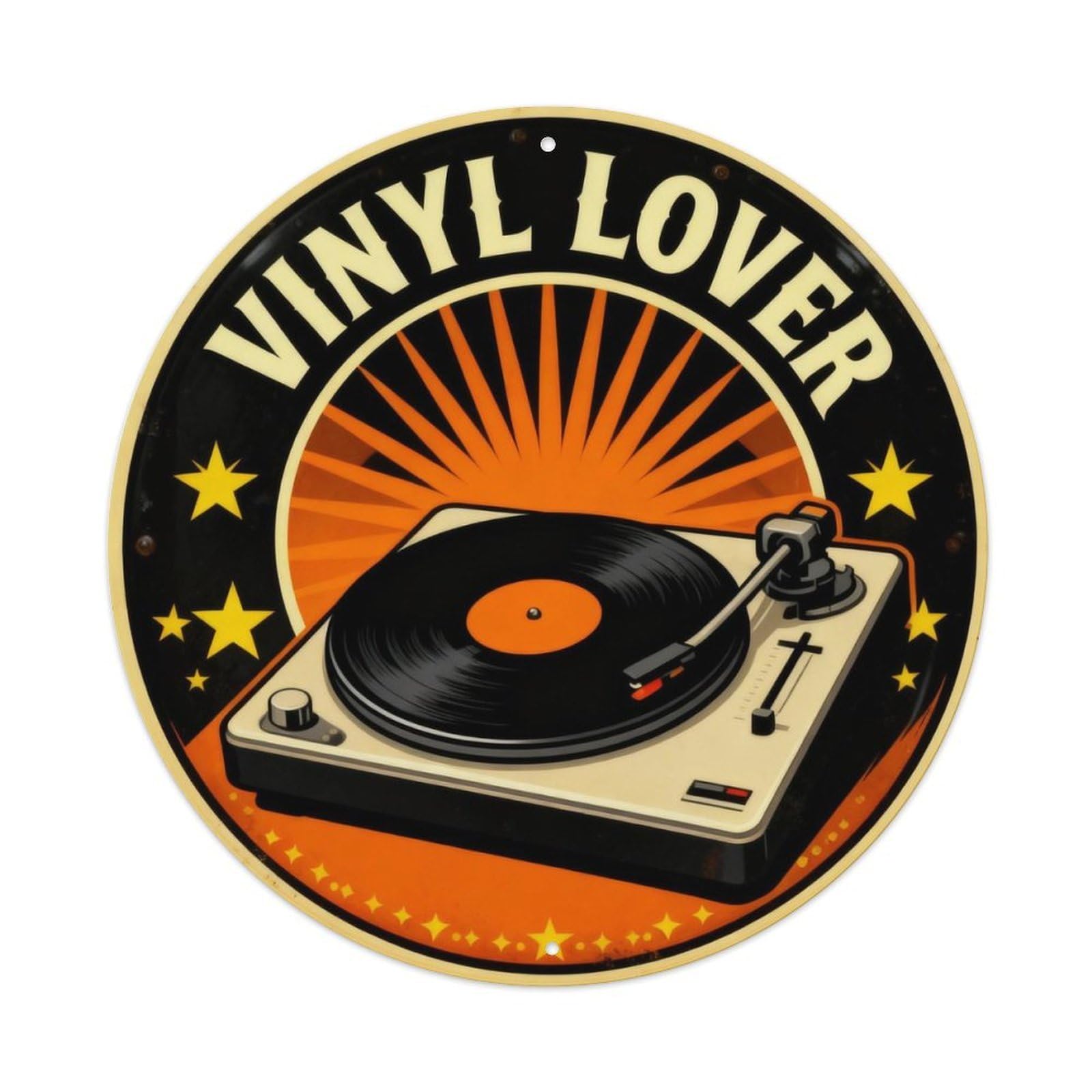 Vinyl Lover Music Sign Metal Tin Sign Plaque