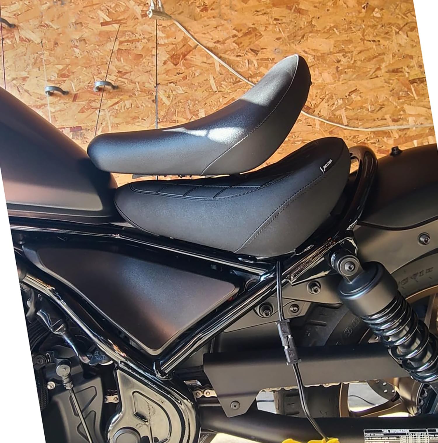 Sedile Conducente Passeggero per Rebel CMX 500 300 2017-2026 (Nero)