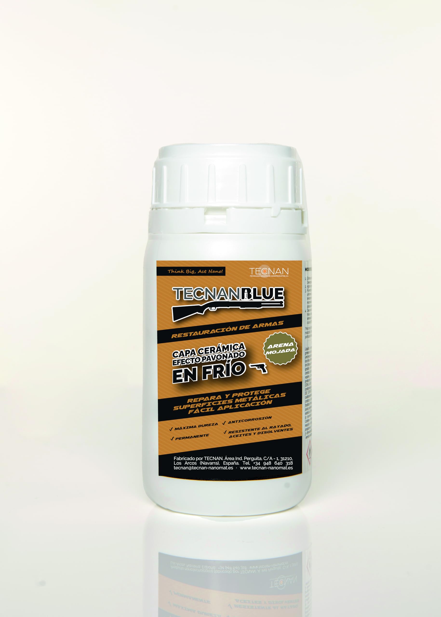 Nanoprotector Cerámico para Armas con Efecto Pavonado en Frío - Granel 250ml (Arena Mojada)