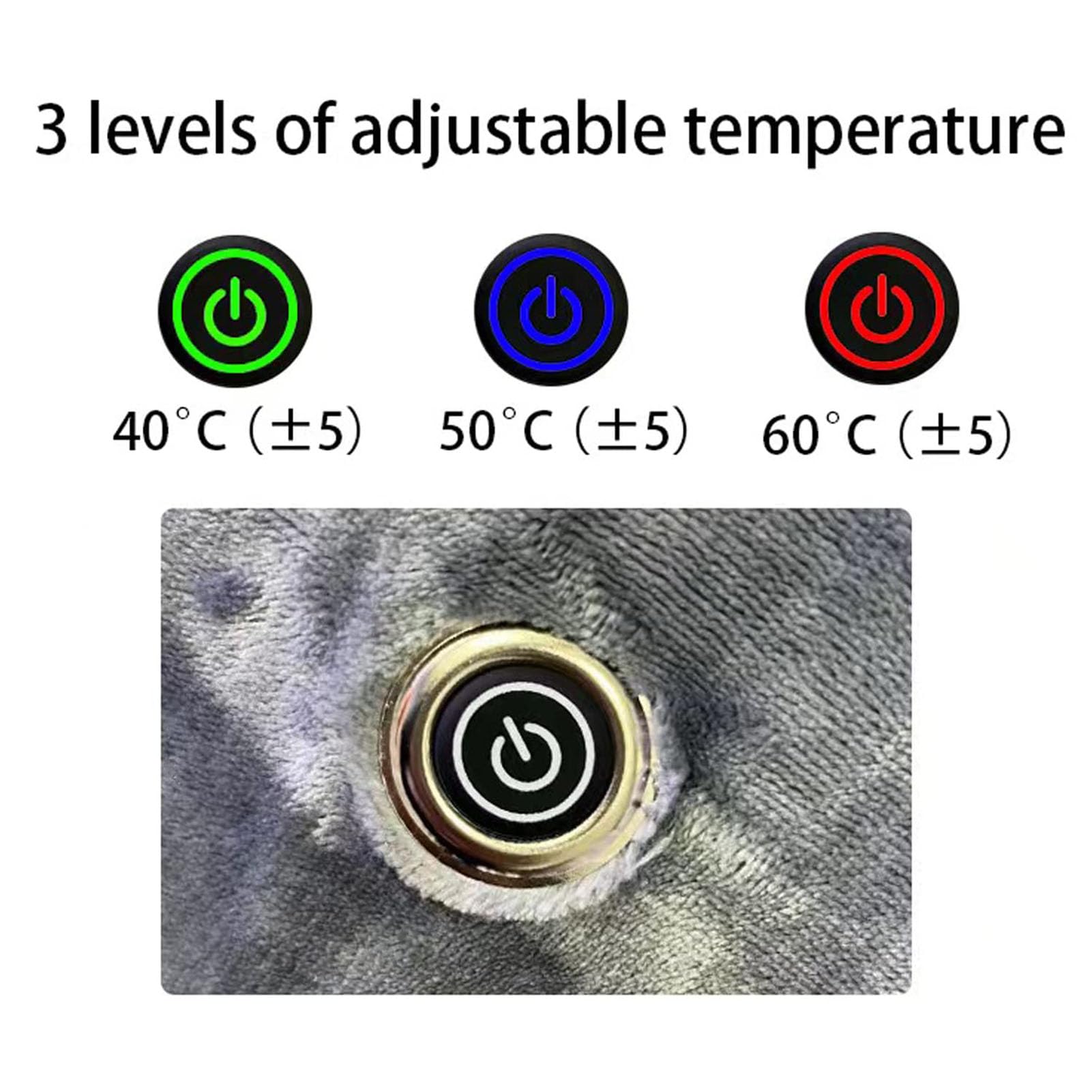 Manta Electrica, Manta Eléctrica USB, Temperatura Ajustable De 3 Niveles, 150 X 80 Cm Chal Calentado Para El Hogar Y La Oficina, Lavable A Máquina, Adecuada Para El Hogar, Oficina, Exterior