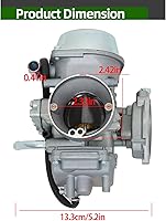 Vista 4 de ALL-CARB Repuesto de carburador para John Deere Trail Buck 650 John Deere buck 500 Carb