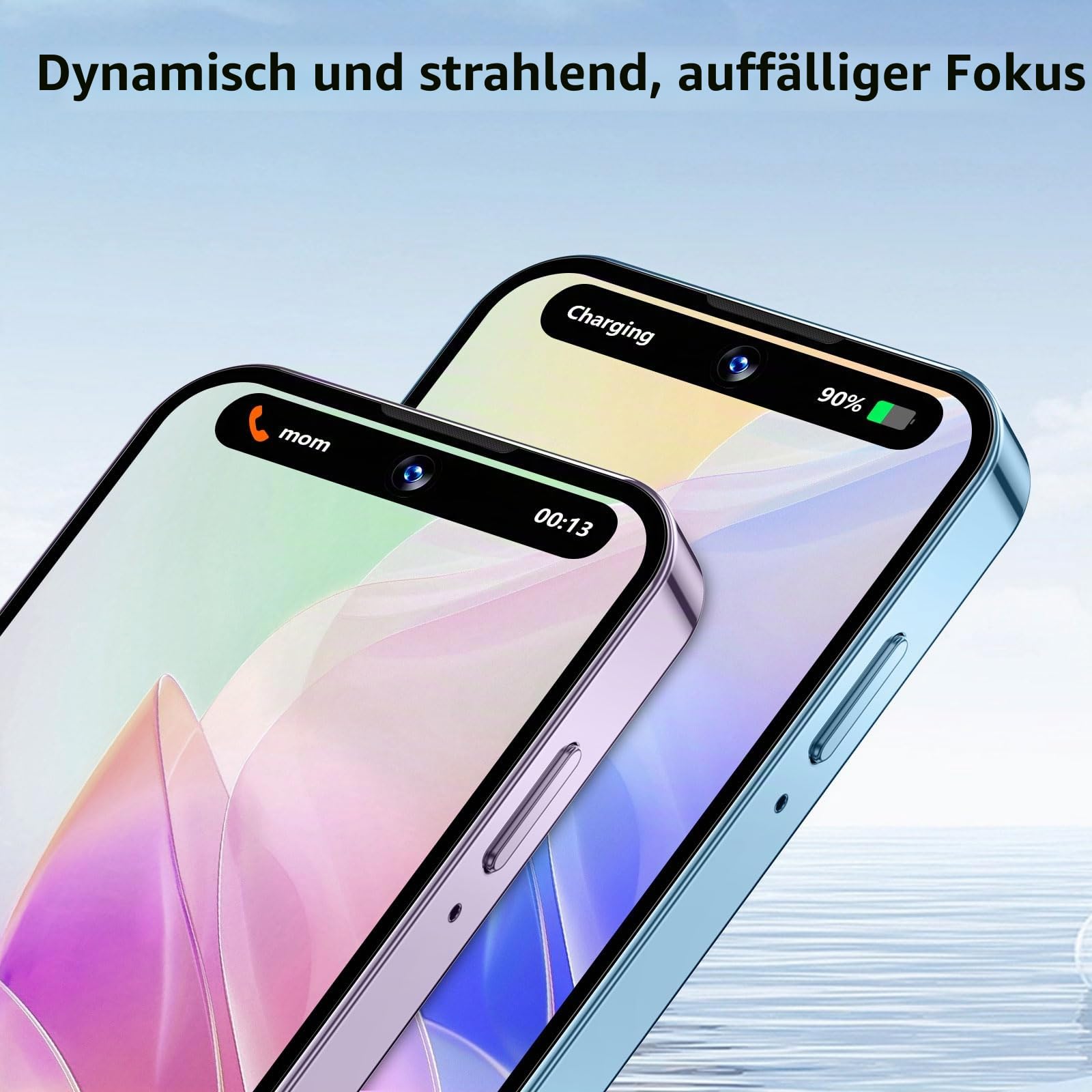 4G Mini-Smartphone, 4+64GB Mini-Handy, 3,88" Kinderhandys Rosa