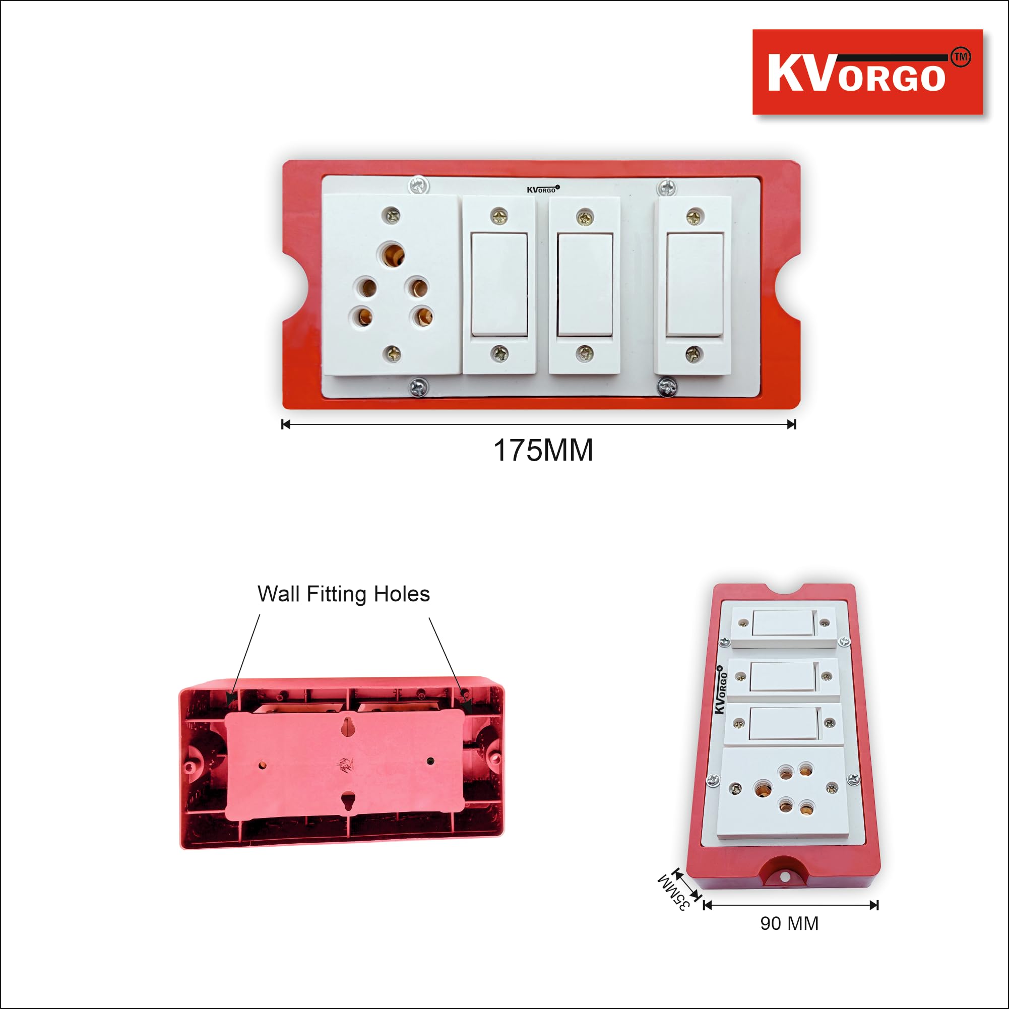 Switch Control Fitting Electric Switch Board Fitting