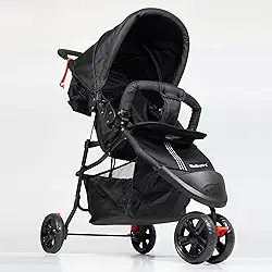 Carrinho De Bebê Easygo Com Cesto 3 Rodas Passeio Até 15kgs - Kababy
