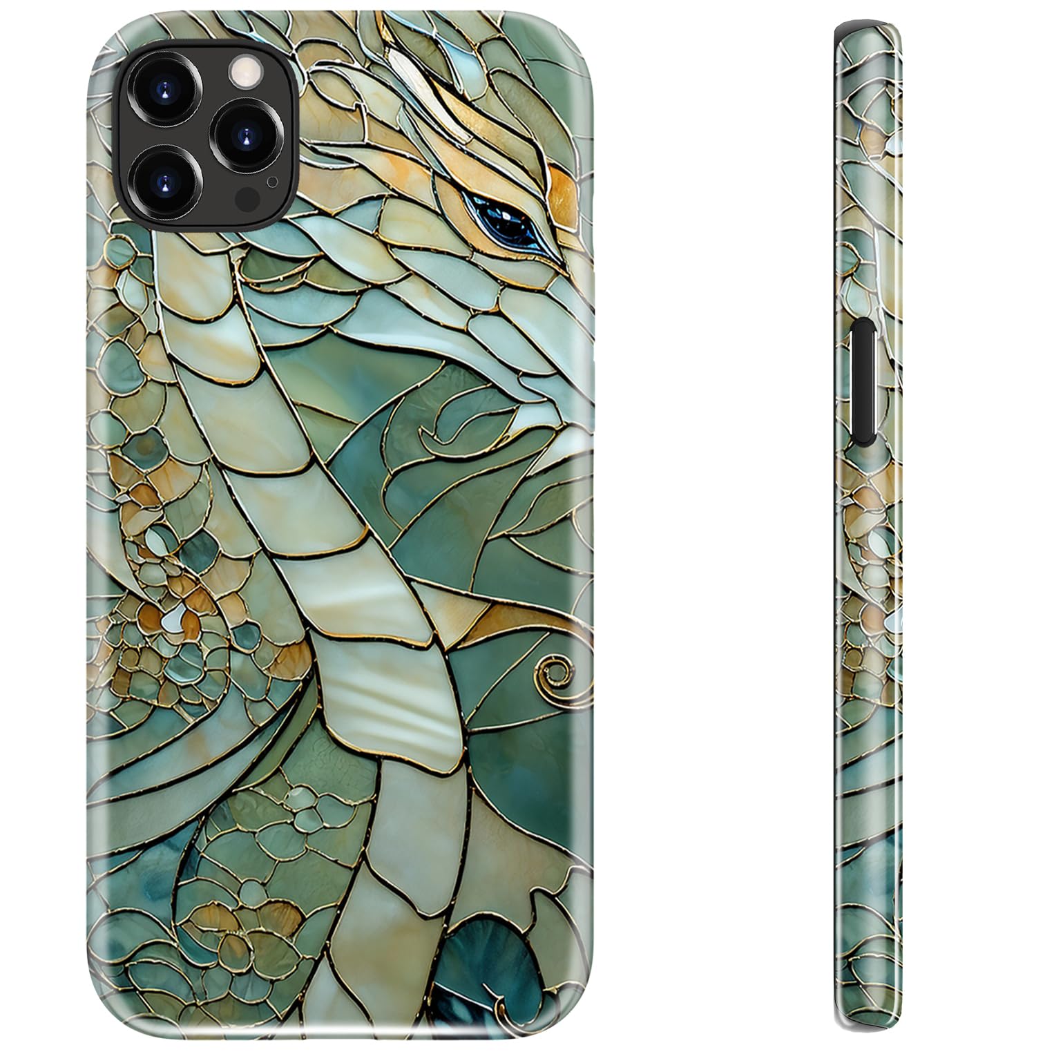 LUHOURI for iPhone 12/12 Pro Case Abstract Dragon