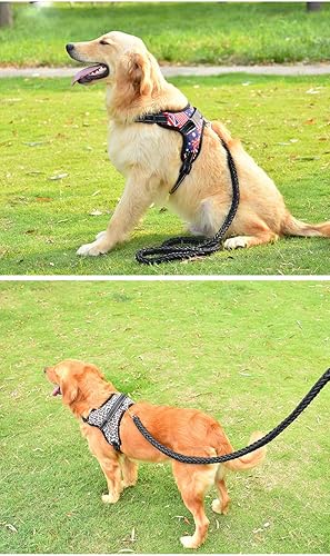 Miniatura 7 de Arnés para perro  Chaleco de agarre con correa para mascotas estilo silla de montar con chaleco acolchado suave ajustable y asa de fácil control