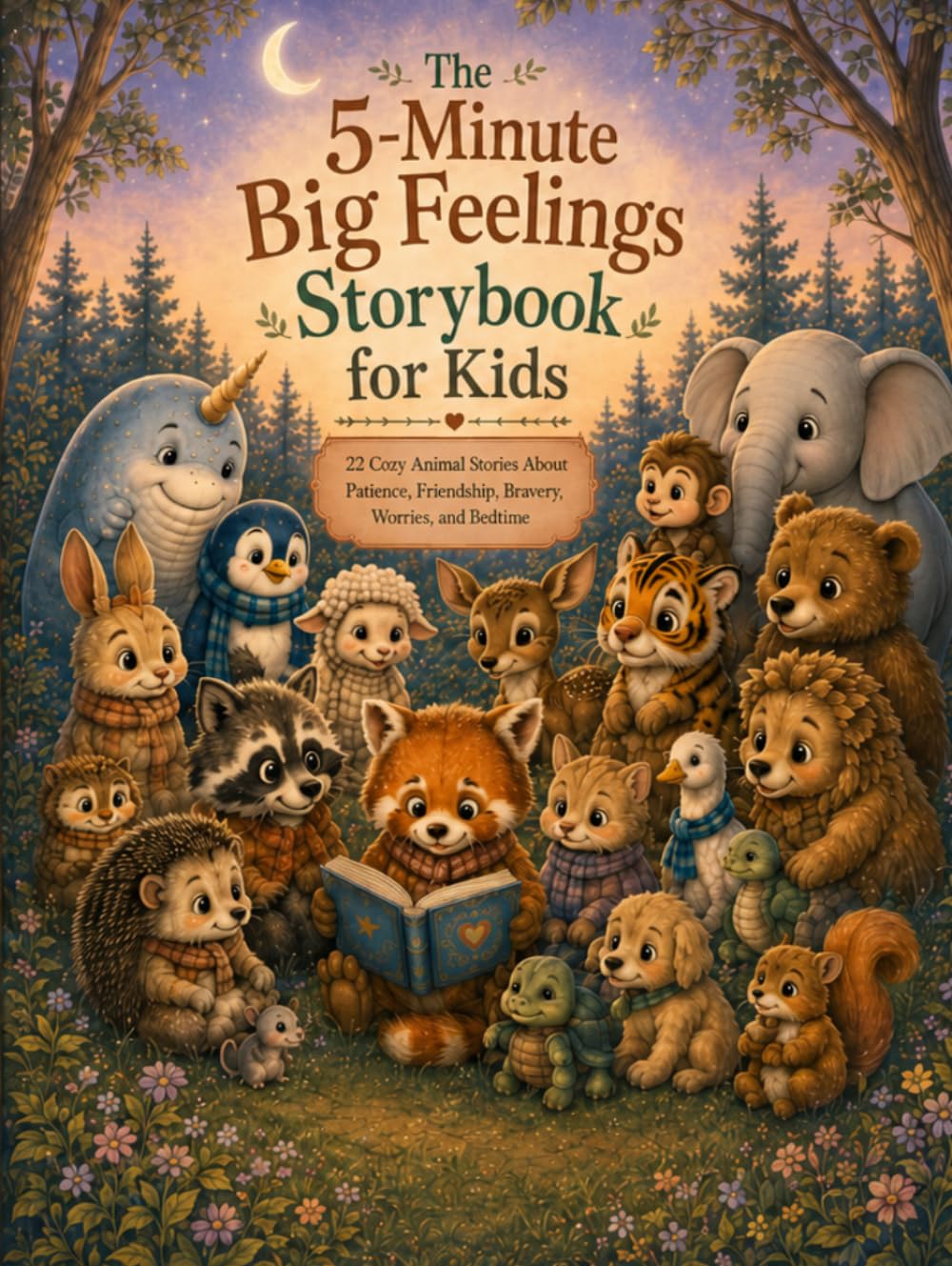 The 5-Minute Big Feelings Storybook for Kids: 22 Cozy Animal Stories About Patience, Friendship, Bravery, Worries, and Bedtime
