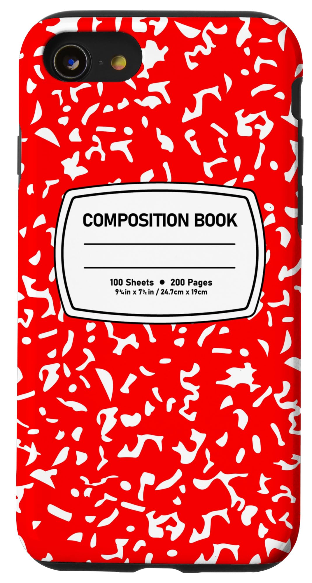 Amazon.com: Red Composition Notebook Design Case for iPhone SE (2020) / 7 / 8 : Cell Phones & Accessories Amazon.com: Red Composition Notebook Design Case for iPhone SE (2020) / 7 / 8 : Cell Phones & Accessories