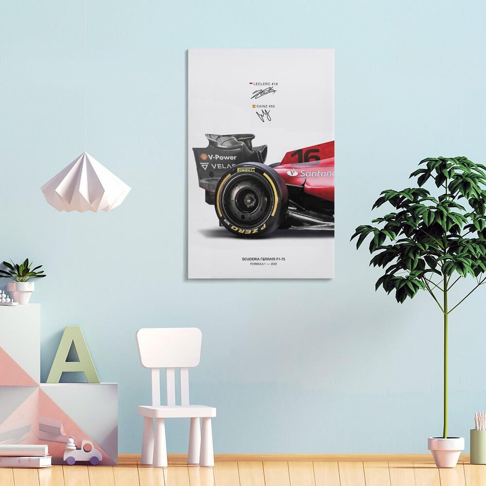 Amazon.co.jp: 映画ポスターフェラーリF1レースポスター、ヴィンテージ
