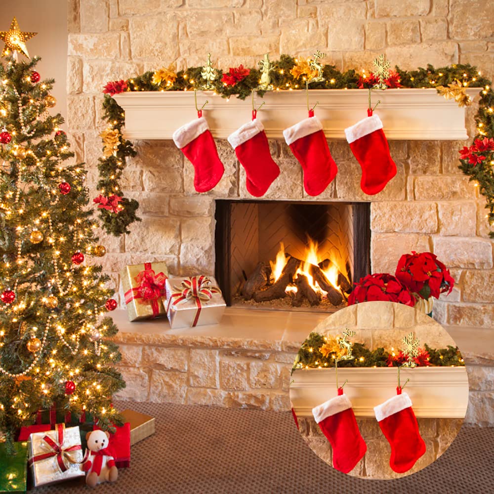 Calza Natale Set Di Supporti Per Calze Di Natale Per Camino, Per