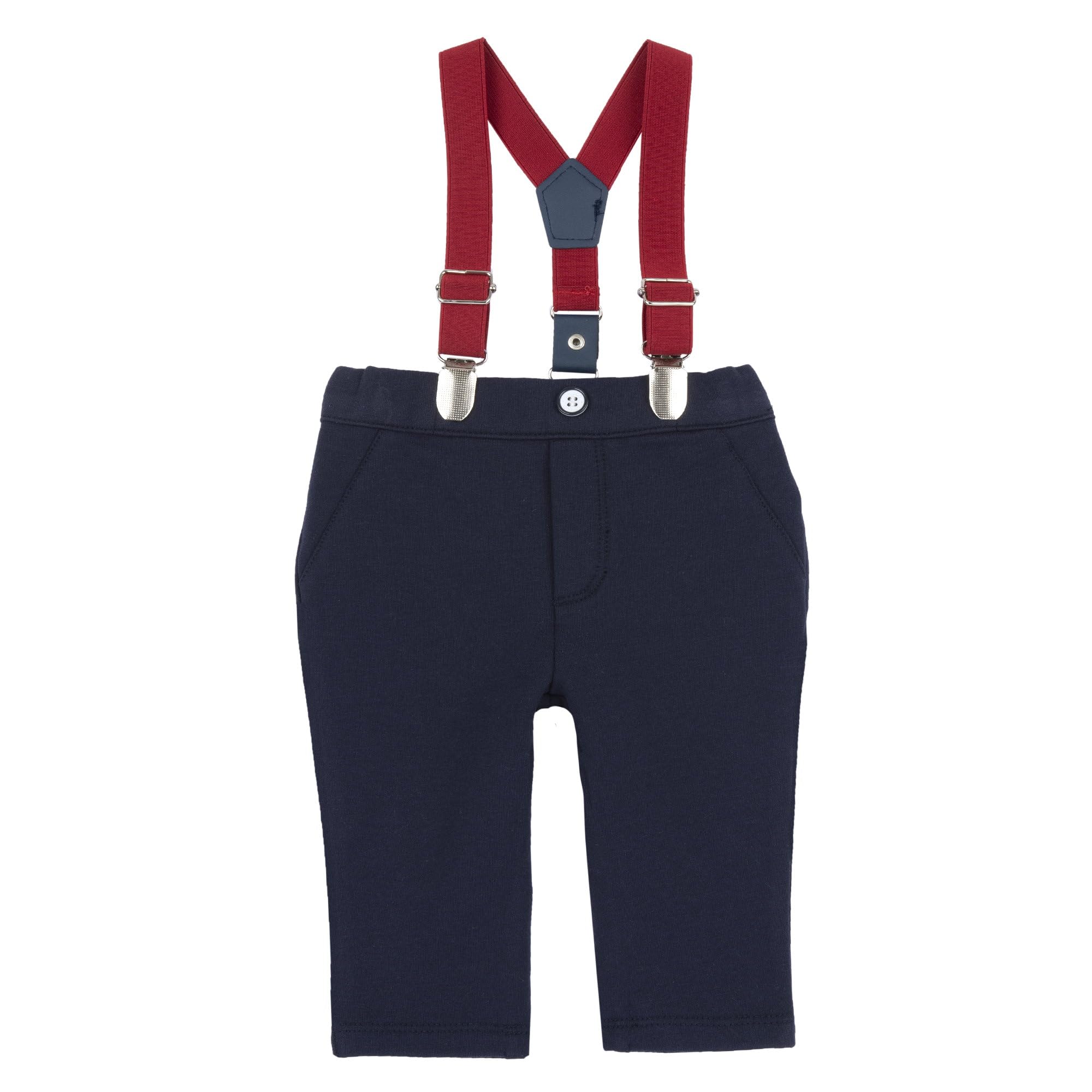 Chicco, Completo Elegante Neonato con Camicia e Salopette, in Morbido Tessuto, Abbigliamento Bambino 0-24 Mesi, Idee Regalo Nascita, Designed in Italy