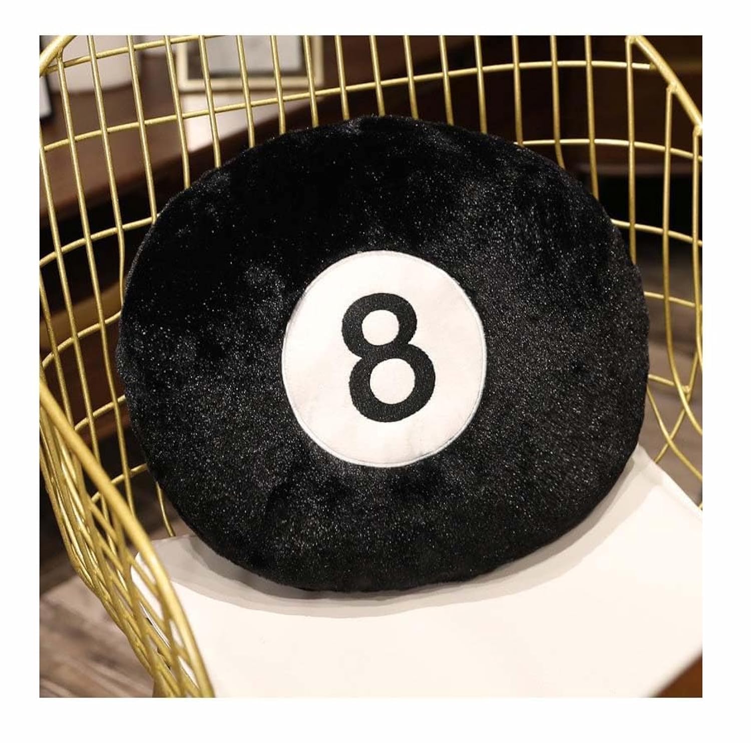 Cyprinus Carpio Emulation - Almohada de 8 bolas de billar, suave y redonda para decoración del hogar, cama, sofá, sofá (1, 14 x 14 pulgadas) - 14*14 Inch