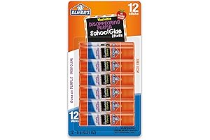 Elmer's Disappearing Purple Glue Sticks, 12 Pack