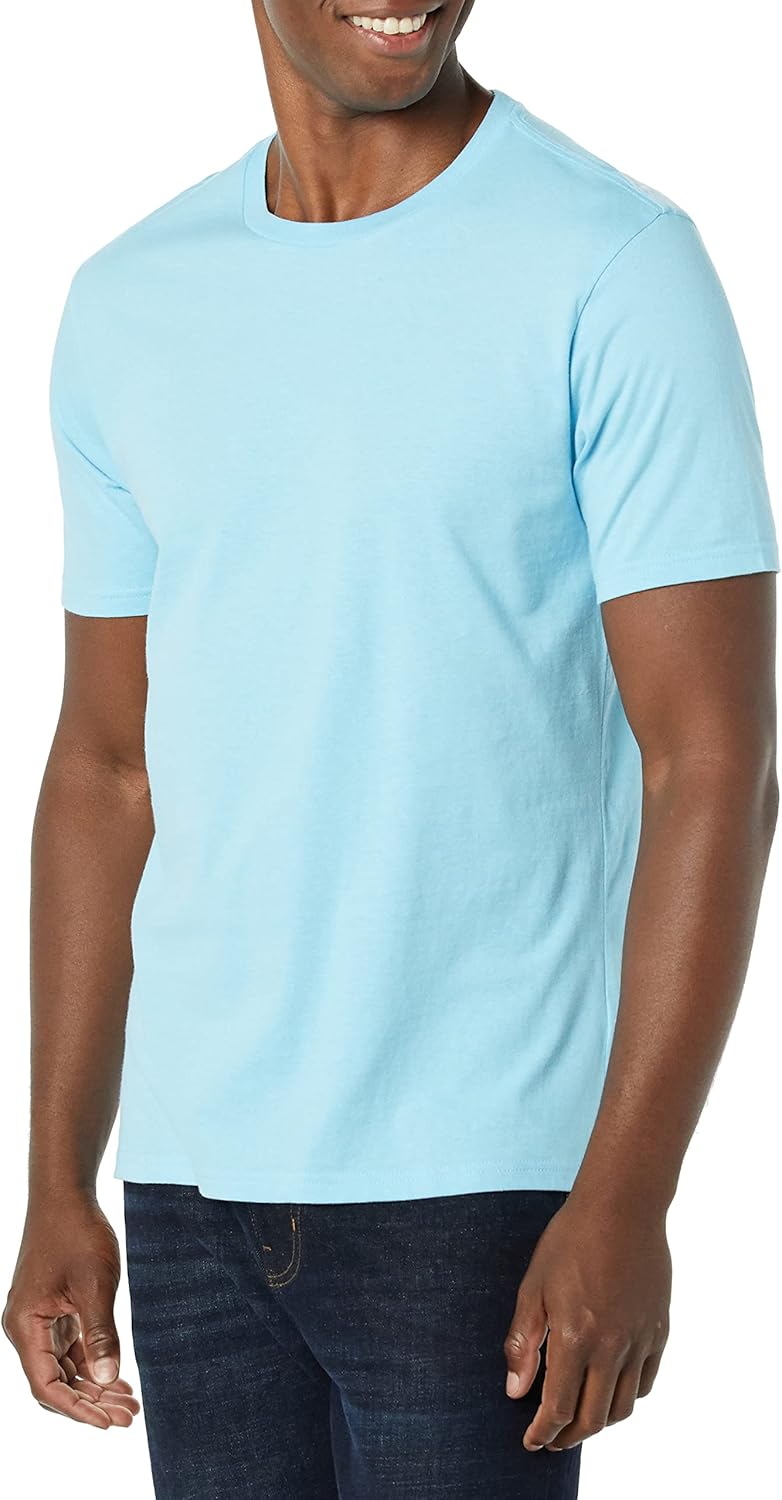 Amazon Essentials Men's Short Sleeve T-Shirts, Slim-Fit, Crewneck, Pack of 2 - Image 2