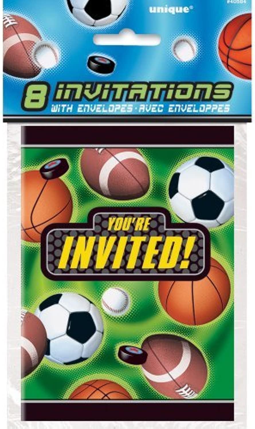 Action Sports Invitations, 8ct