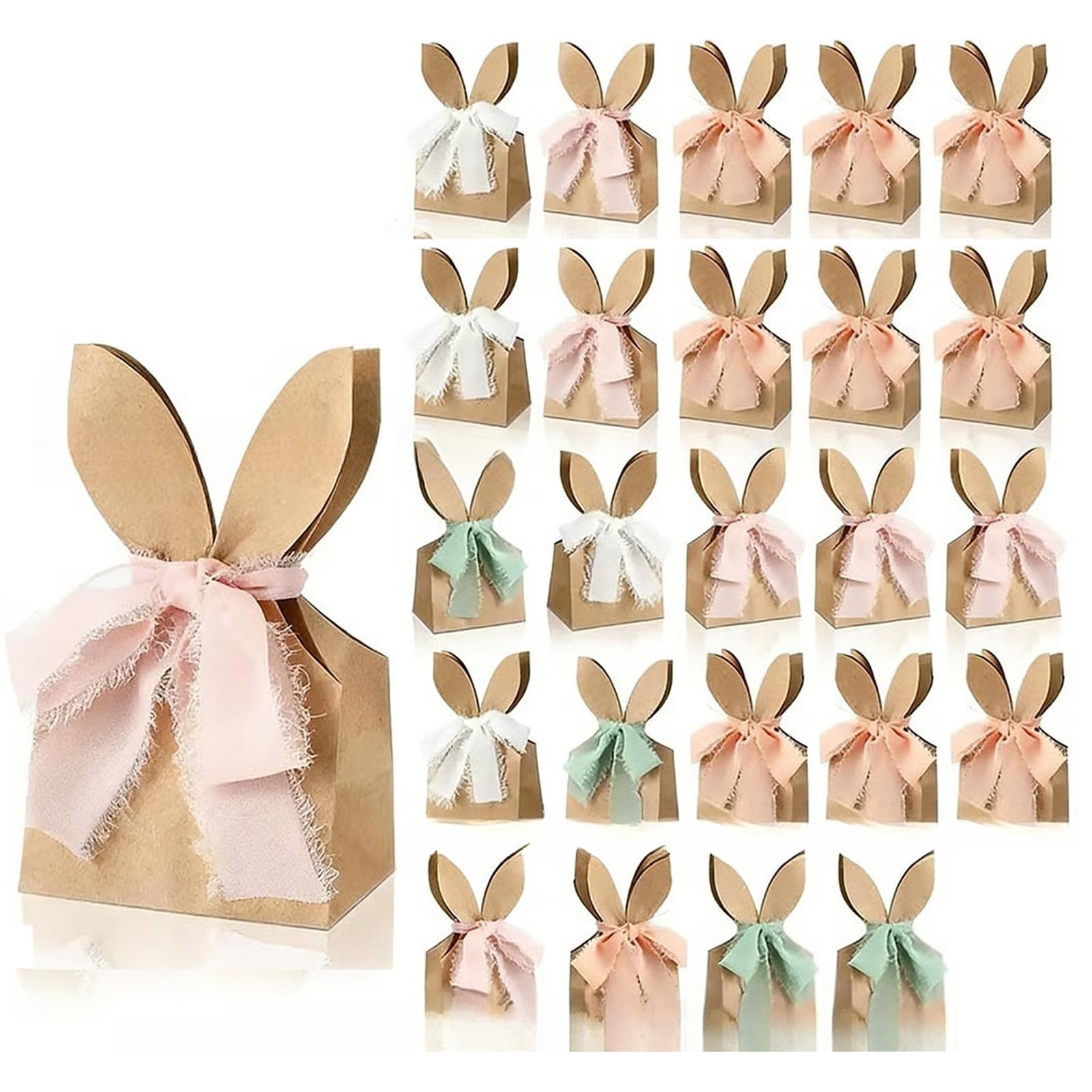 ZEPFJHE 12 / 24Pcs Stylish Butterfly Bowknot Party Treats Bags Colorful Candy for Kids Holiday Event and Special Event Present