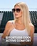 Cyxus Retro Aviator Sunglasses for Women thumbnail 3