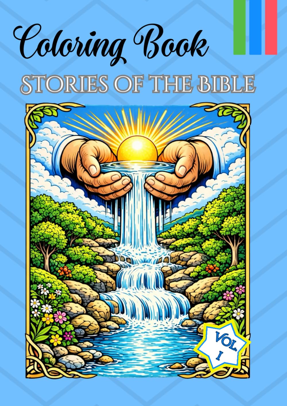 Coloring Book: Stories of the Bible : Images of the main bible stories, cutely made for adults and kids. God,Adam, Eve,Bible,Moses, Psalm, David, biblical.