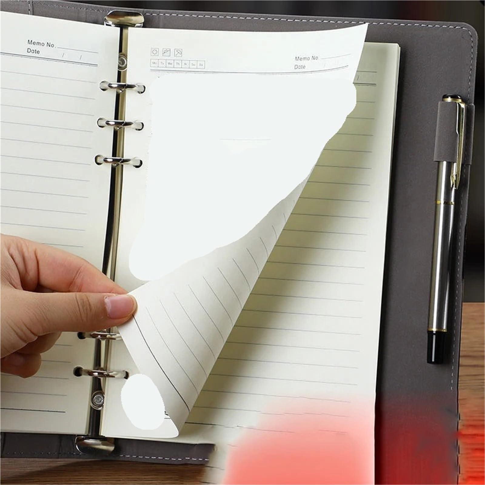 Diario con Candado Libreta retro A5 con contraseña, for oficina, negocios, hojas sueltas, ranuras for tarjetas, planificadores, viajes, diarios(Blue)