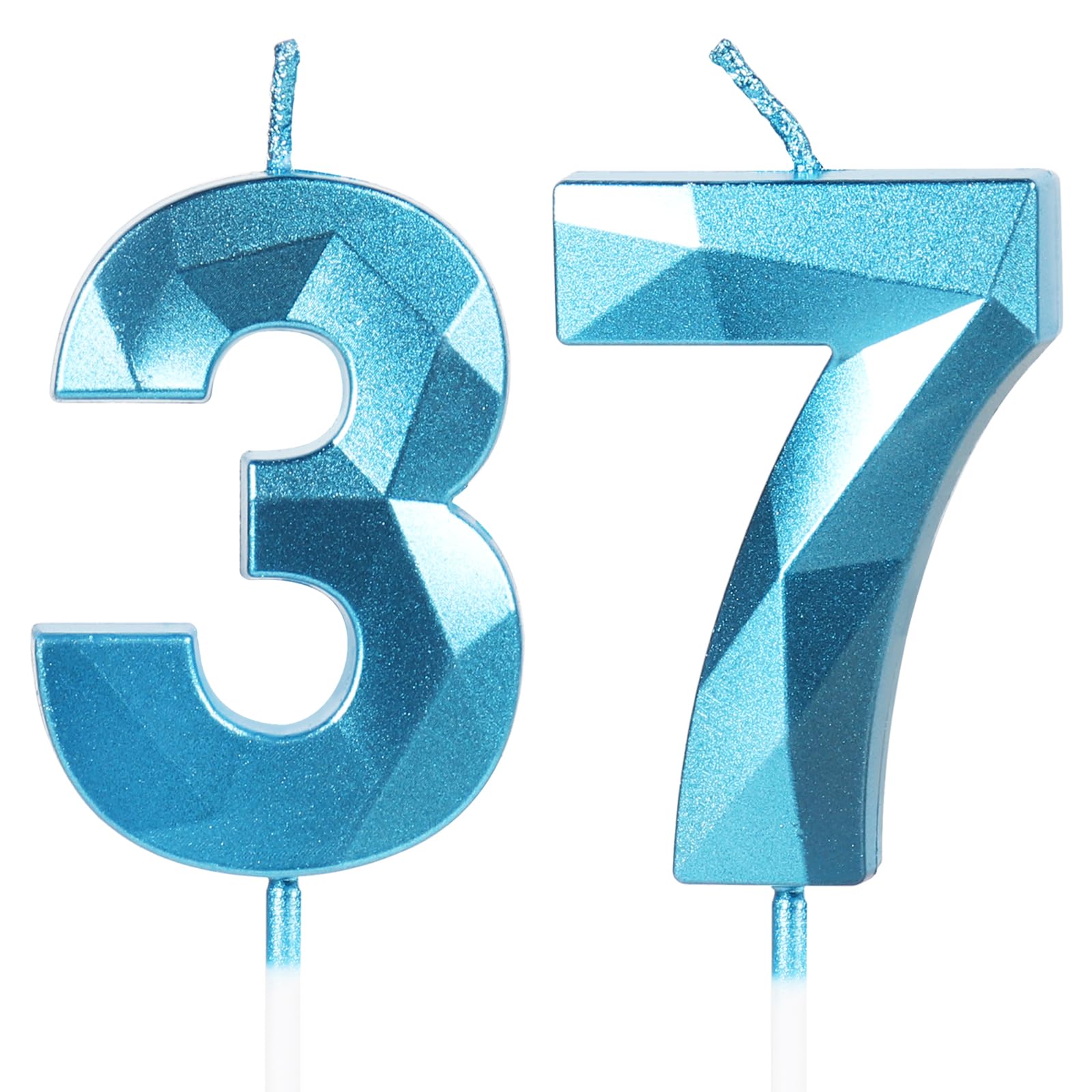 Yiran 50th Birthday Candles, Gold Number 50 Happy Birthday Candles, Cake Topper Decorations for Birthday Party, Wedding Anniversary Celebration Supply — view 196