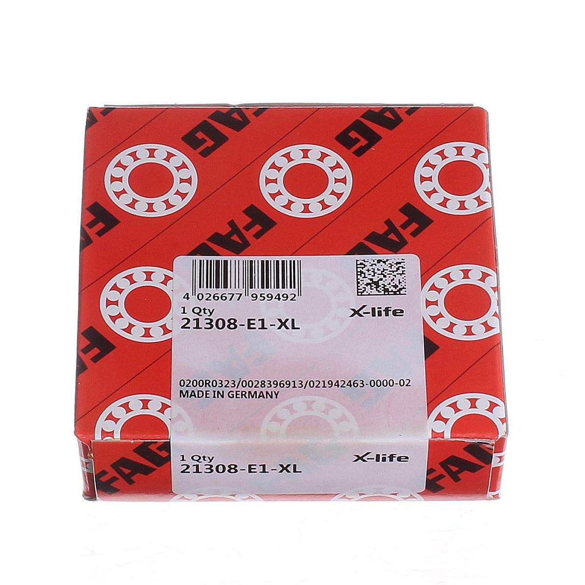 FAG 21308-E1 Spherical Roller Bearing, 40 mm ID, 90 mm OD 23 mm Width