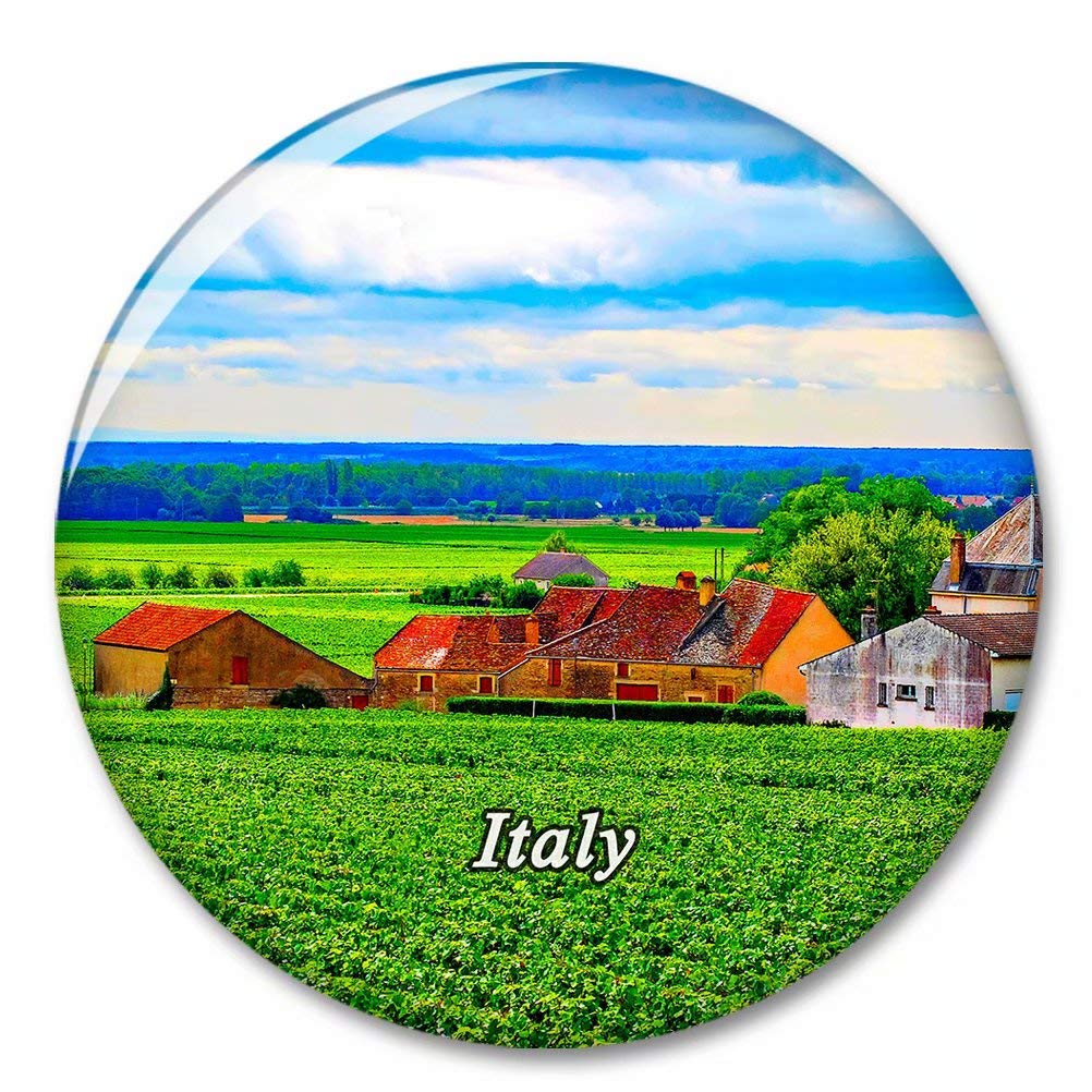 Magnete Frigorifero Cortona Toscana Italia - Fatto A Mano In Legno, 7,6 Cm, Collezione Souvenir Viaggio - Regalo Creativo Per Ufficio E Casa - 2