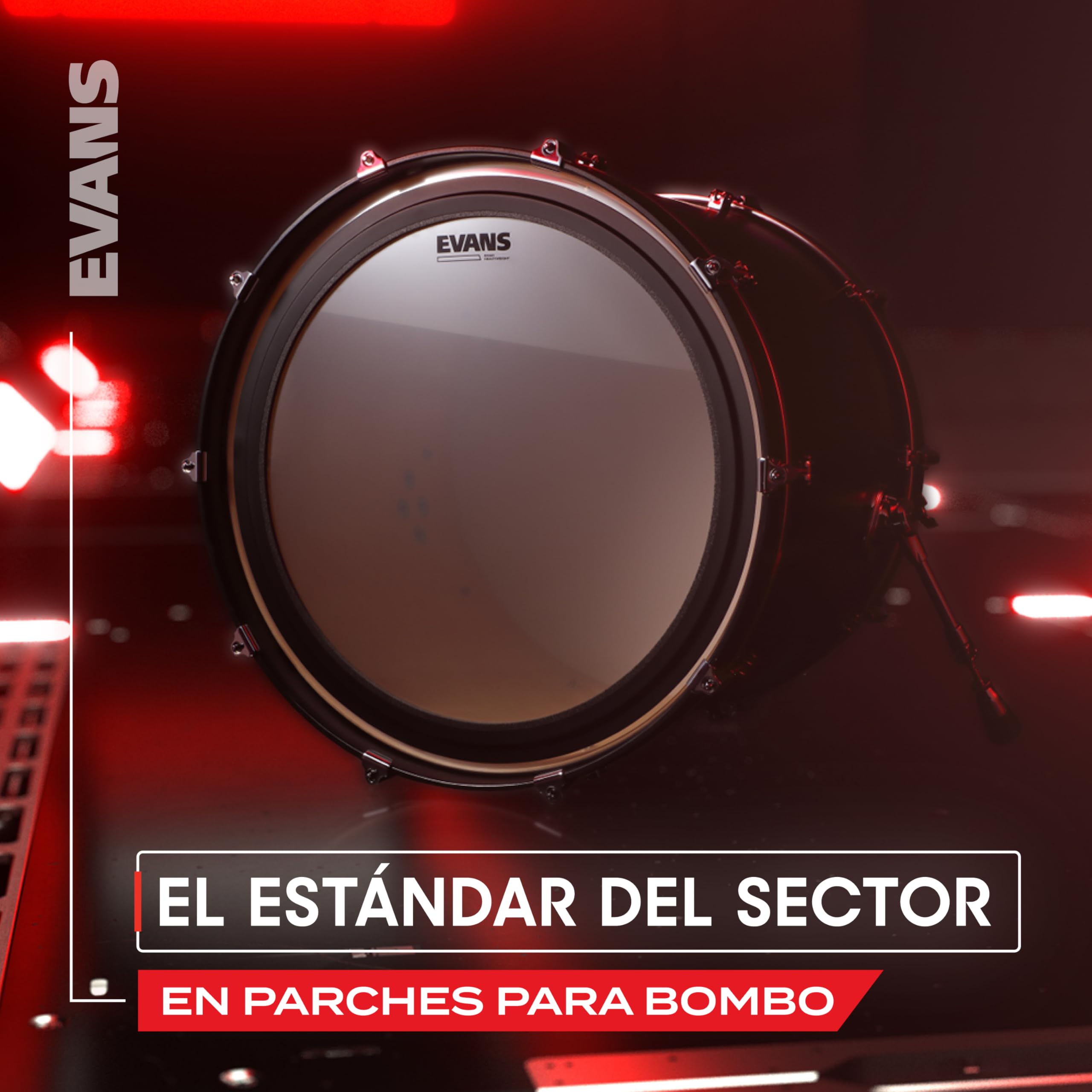 Parche hidráulico transparente para bombo de 22 pulgadas (559 mm) EMAD2 de Evans