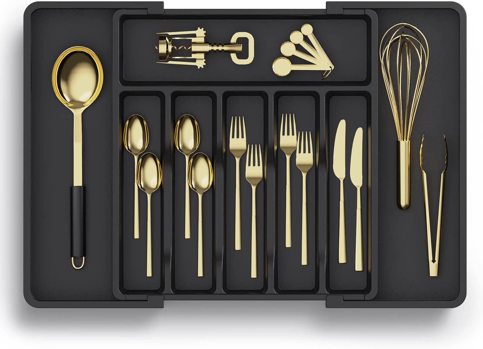 Organizzatore Cubetti Con Divisori Ajustables - Bandeja Per Cubiertos Con Tapa, Ideale Per Viaggi E Campeggio - Foto 2