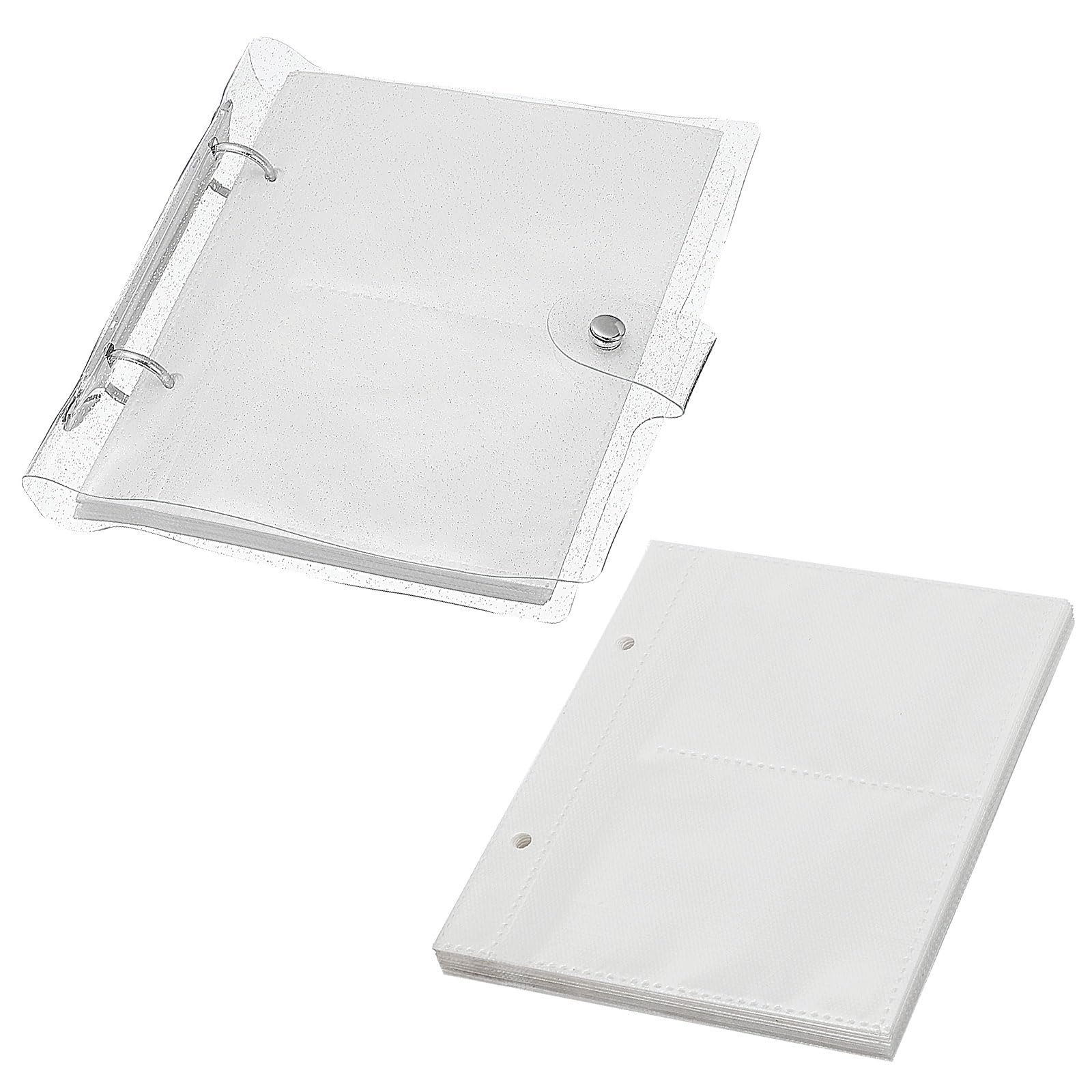 Album photo 3x4 pouces transparent avec 200 poches et 50 recharges PATIKIL