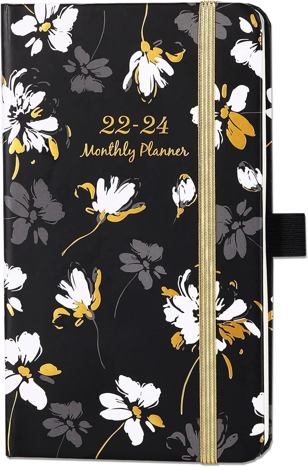 2022-2024 Pocket Calendar/Planner- 3 Year Monthly Planner from Jan 2022 to Dec 2024, 6.3" × 3.8", Pocket Planner with Inner Pocket, Pen Loop, Elastic Closure, 2 Book Markers