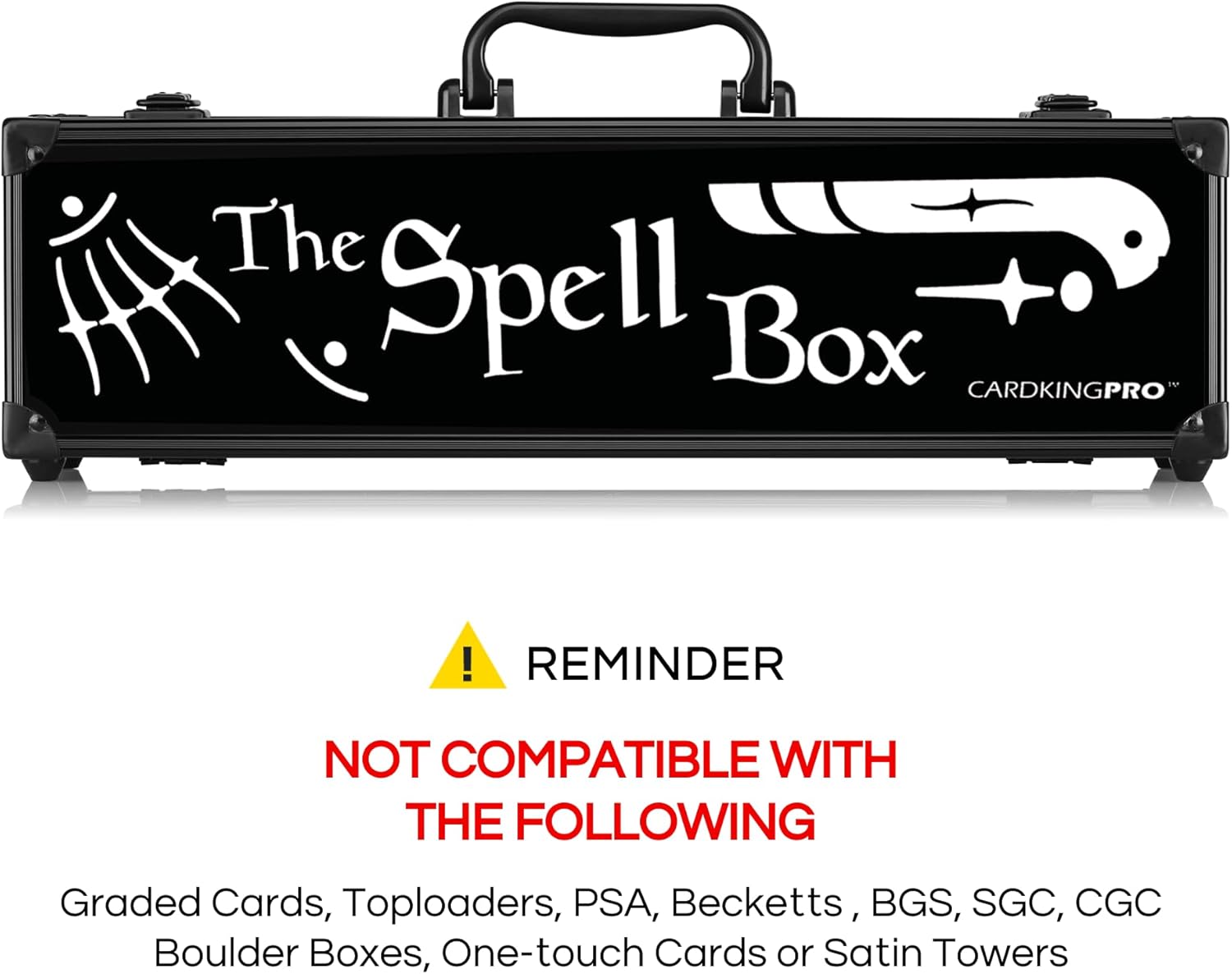 CardKingPro Game Card Storage Case (LONG/MTG Edition) | Suitable for Magic The Gathering, Yugioh, and Other TCG Etc (Game Not Included) | Includes 8 Dividers | Fits up to 1400 Loose Unsleeved Cards