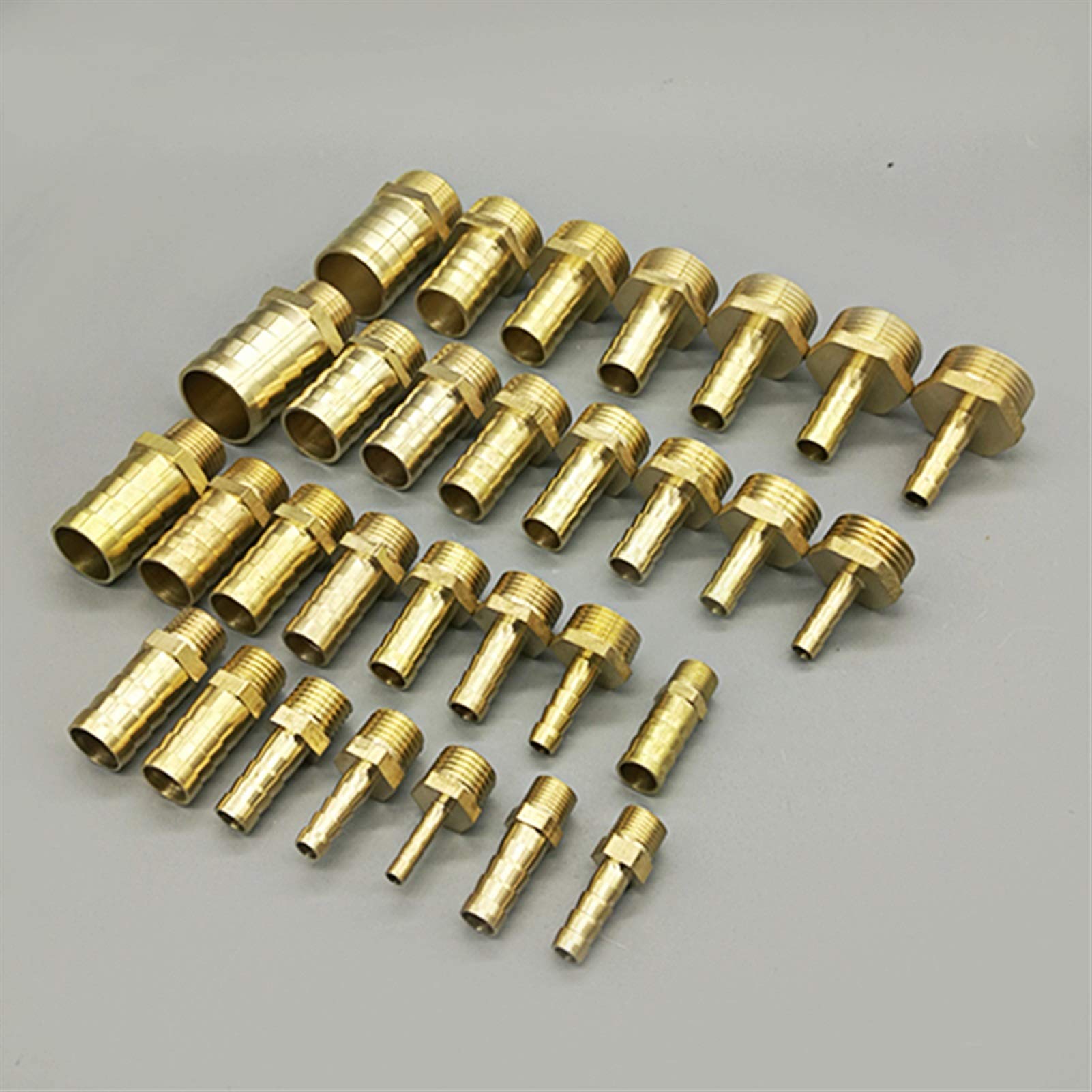 Zkenyao-Brass Connector 4mm 6mm 8mm 10mm 12mm 19mm Hose Barb Tail 1/8