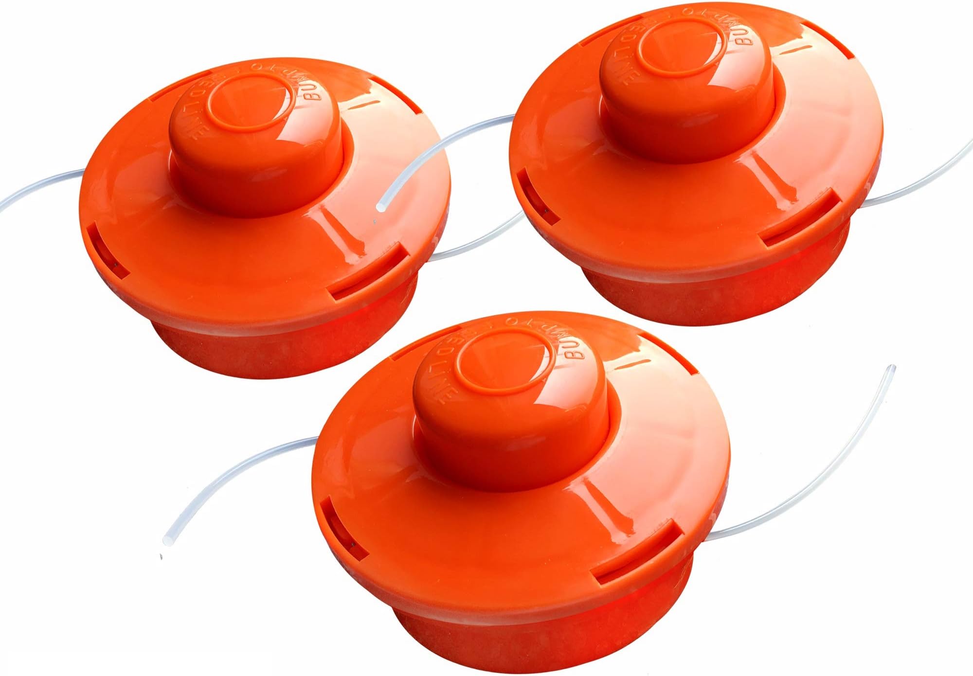 Nemaxx 3x FS1 Line Spool Two-string Nylon Garden Trimmer Strimmer Substitute Reel for Petrol Grass Trimmer - Orange