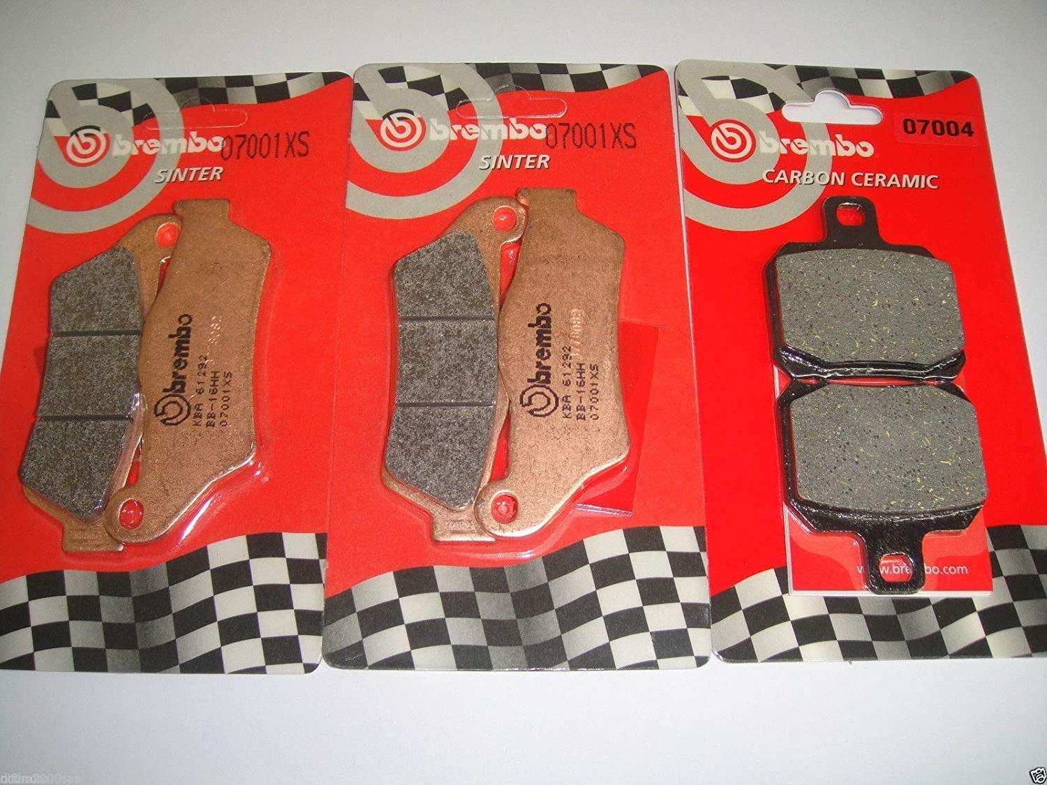 PASTIGLIE FRENO BREMBO ANTERIORI SINTERIZZATE + POSTERIORI NEXUS 500 2005