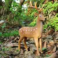 天然木　鹿の置物 Amazon.co.jp: ウッド アニマル ヘッド Deer シカ 鹿 動物