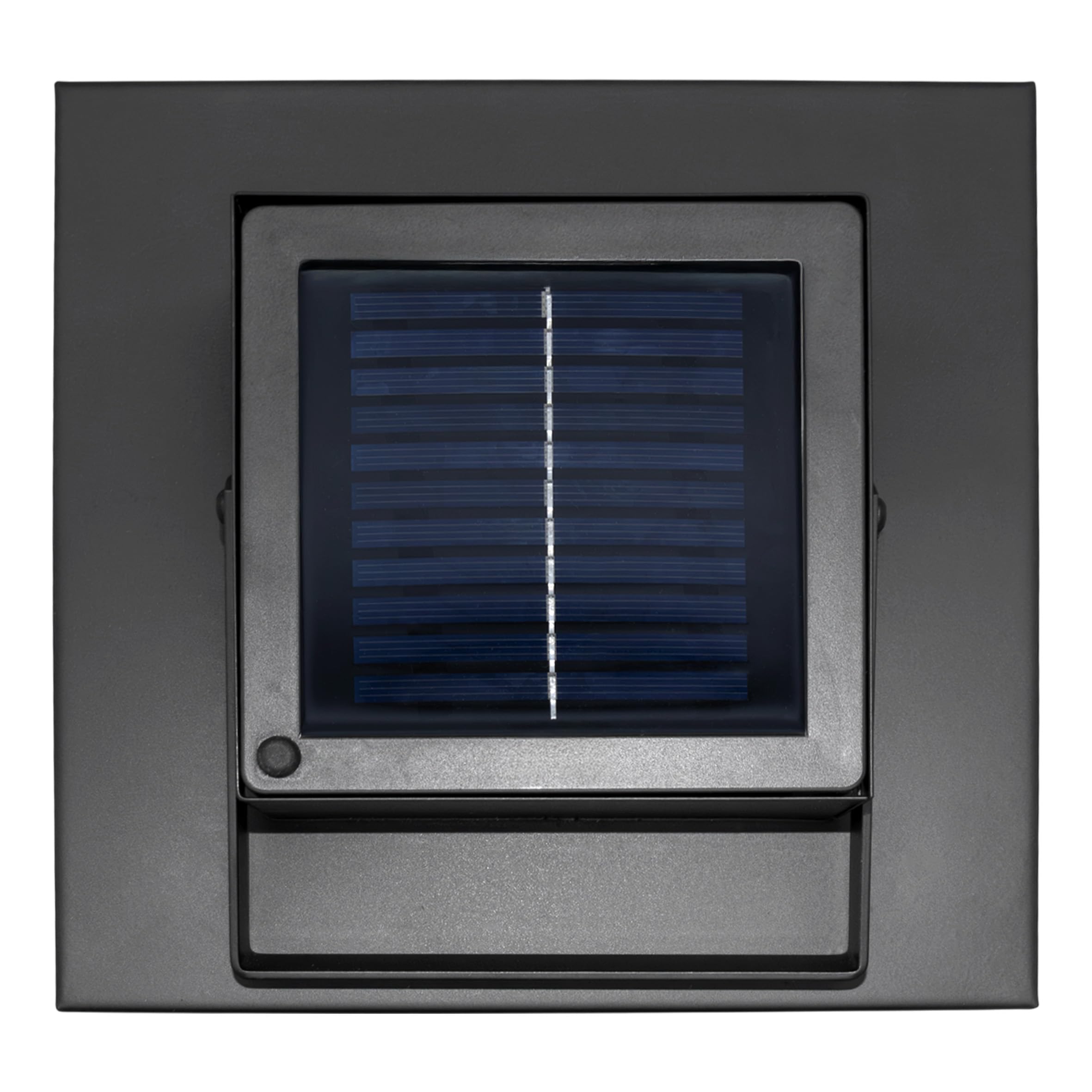 Lanterna solare in metallo, colore nero, 25 LED, luce bianca calda, 45 x 22 cm, a energia solare, di alta qualità, massiccia, per giardino, terrazza, balcone