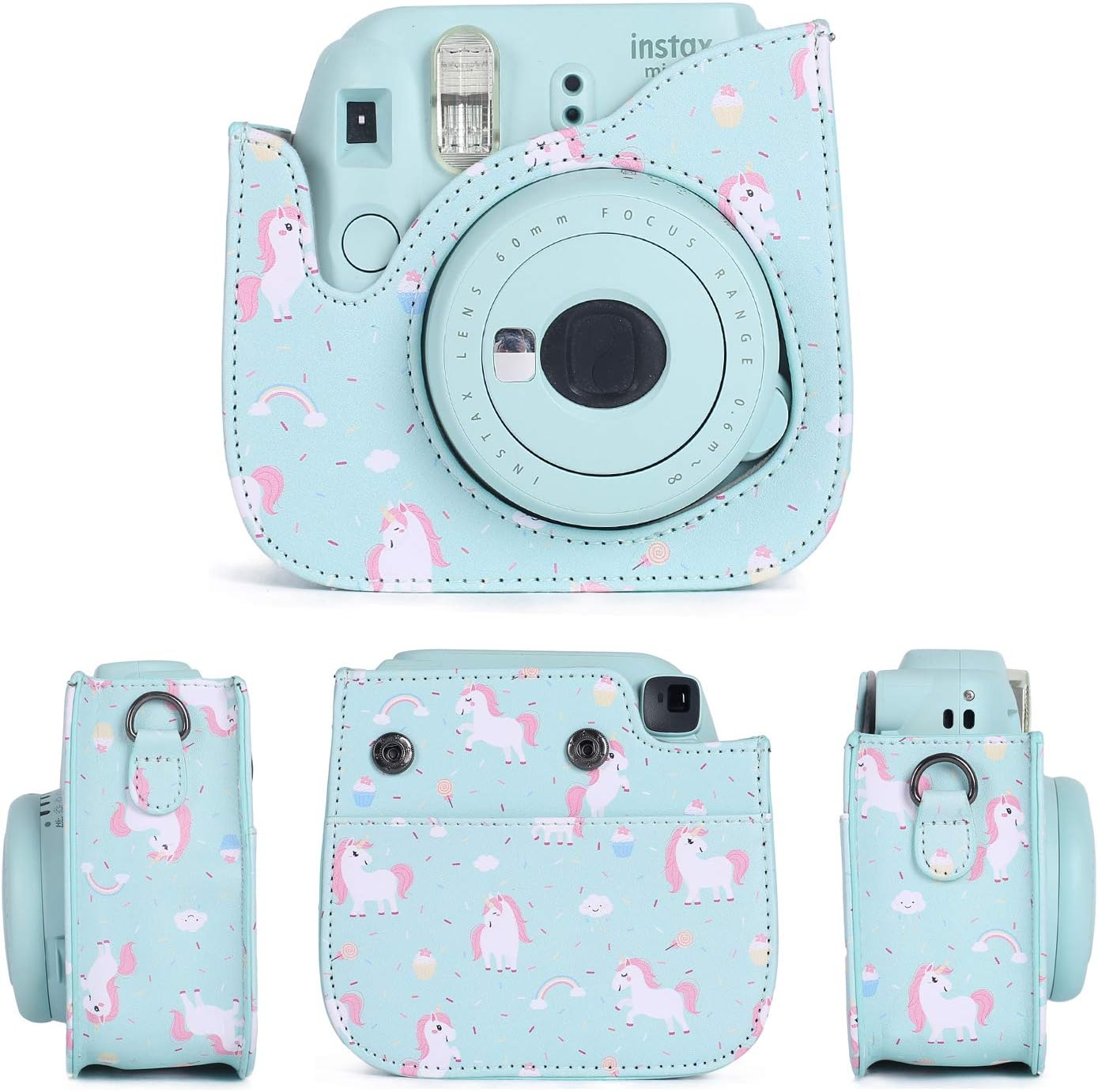 Leebotree Instant Mini 12 Camera Accessories Compatible with Fujifilm Instax Mini 12 Camera Include Case/Album/Wall Hang Frames/Film Frames/Border Stickers/Corner Stickers