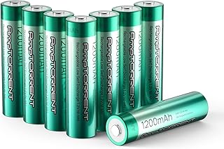 AAA Rechargeable Batteries, 1200mAh Rechargeable Batteries AAA, 8 Counts Batteries AAA Pack, Ni-MH Triple AAA Batteries, High Performance 1200 Cycles AAA Batteries Rechargeable
