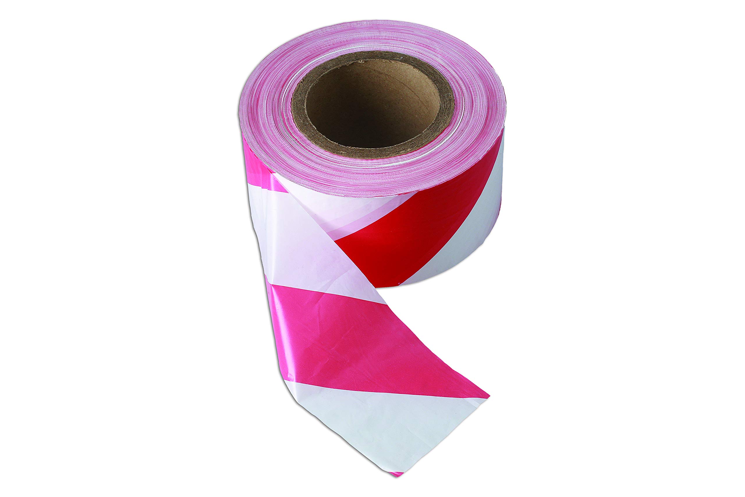 Connect Red & White Barrier Tape 75mm x 500m Non Adhesive - 35365