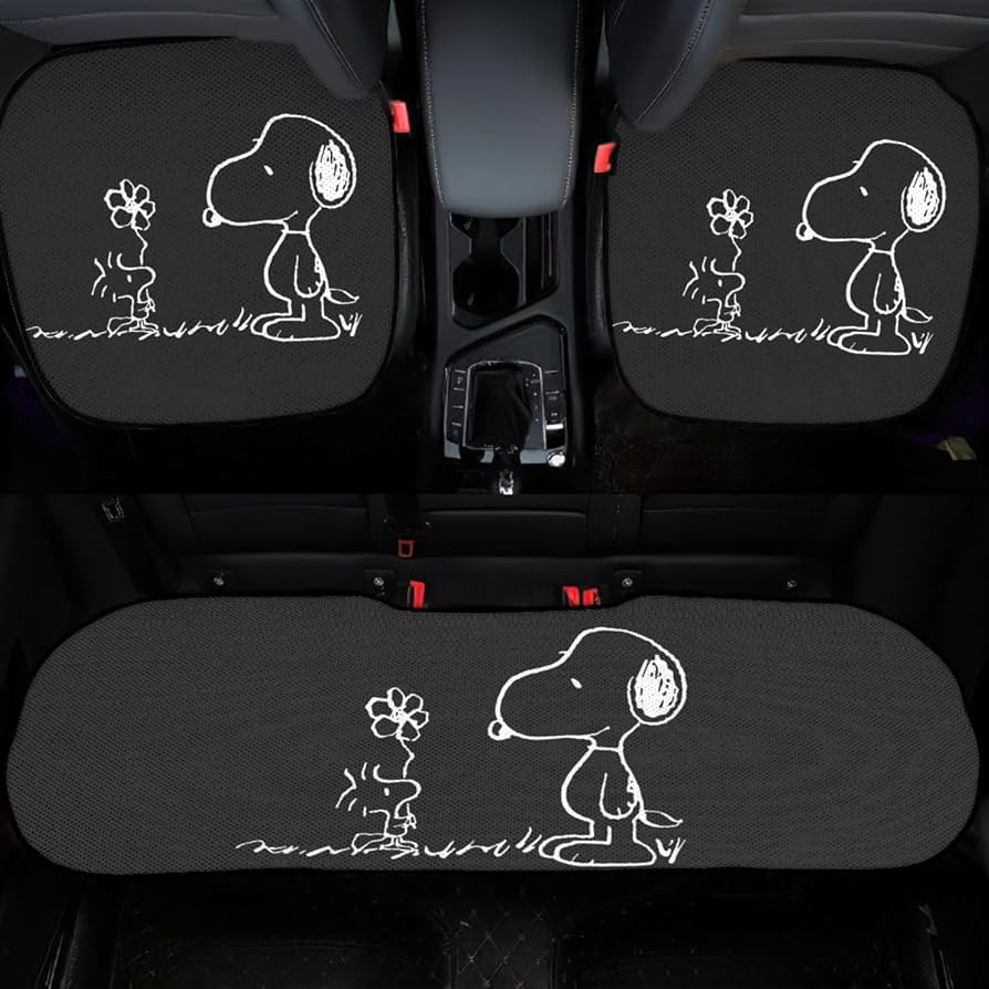 Amazon.co.jp: カーシートクッション 3枚組 スヌーピー 車用