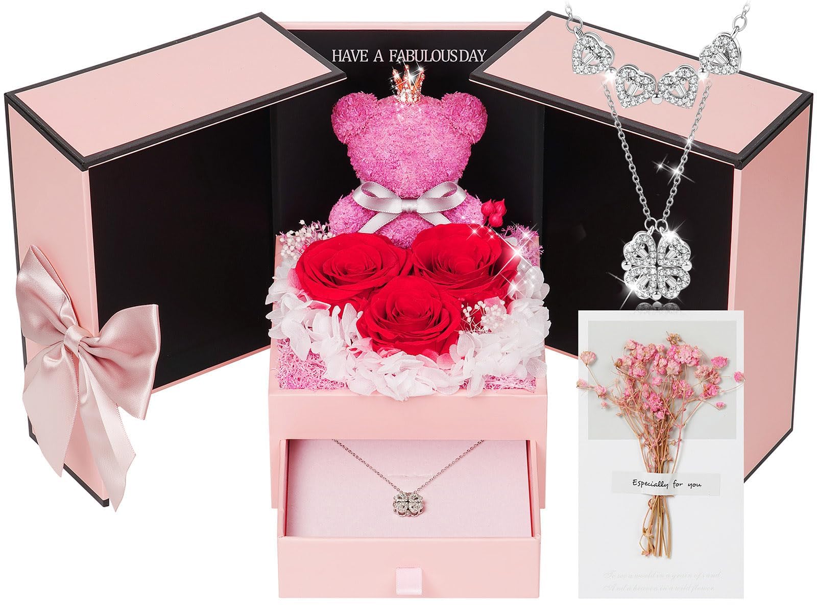 ADDWel Rose Bear Gift Box