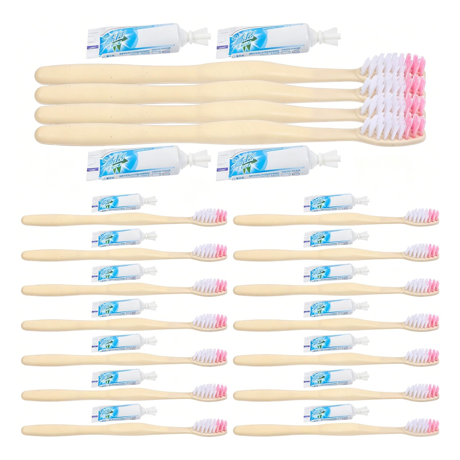 Veemoon Set Confezionati Singolarmente in Portatile Spazzolino da e Dentifricio 100 Stili multipli per Viaggio e Hotel Stili multipli