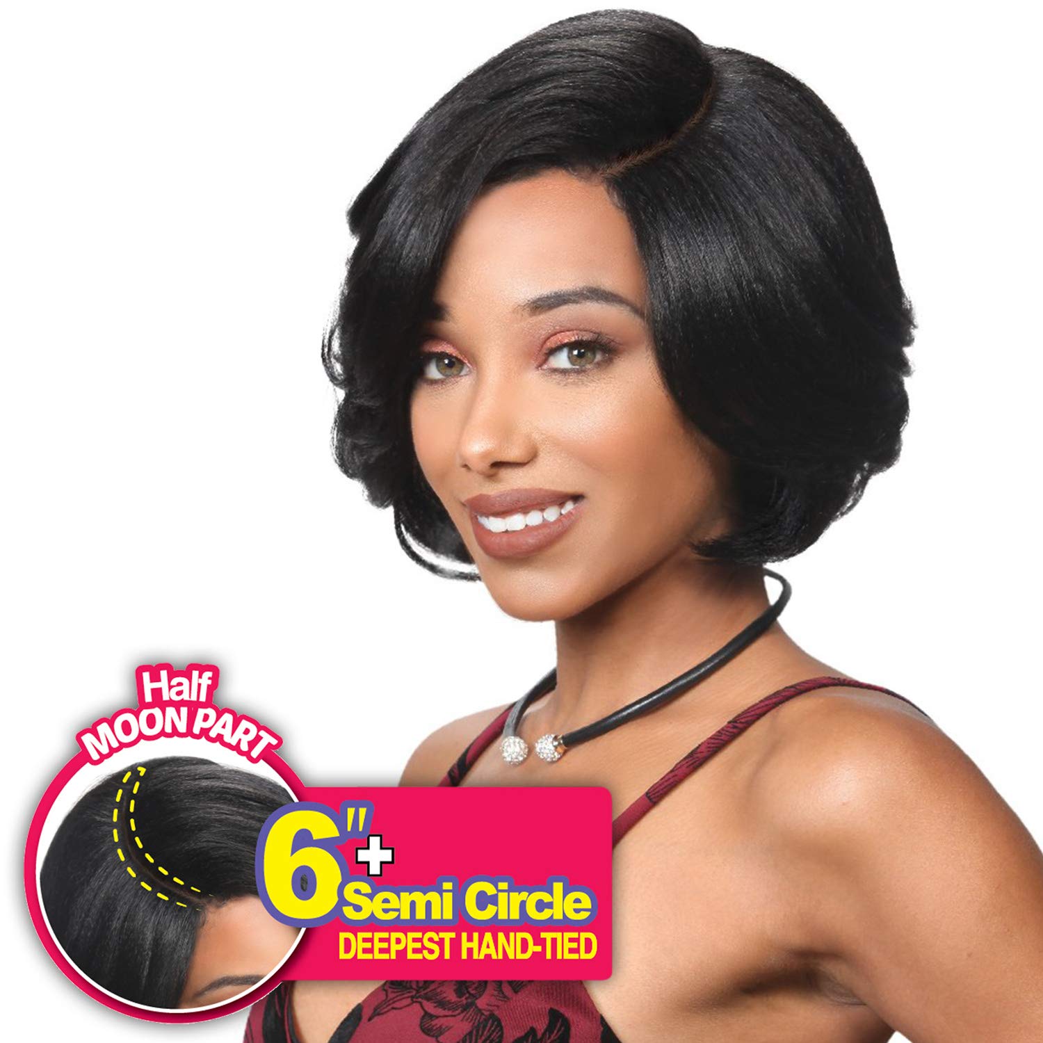 ZurySis Sassy Lively Spirit Half Moon Part Wig SASSY HM-H MIU (BLONDE)