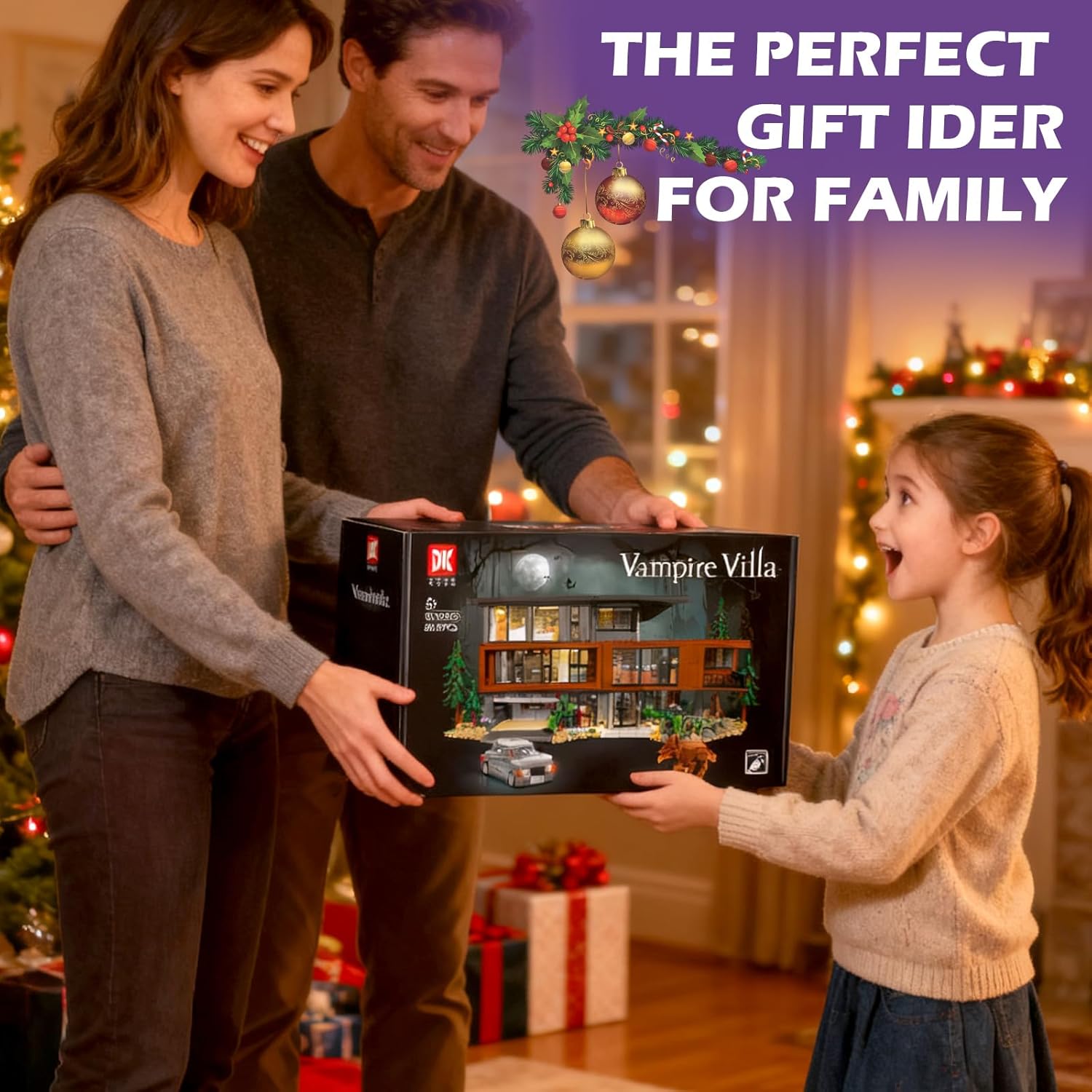 Sosuy Vampire Villa Building Blocks Sets, Modern House Model Toy with Lights, for Adults Teens Boys Girls, 2813+ Pcs Fantasy Craft for Book Lovers, Villa Design for Film Fans