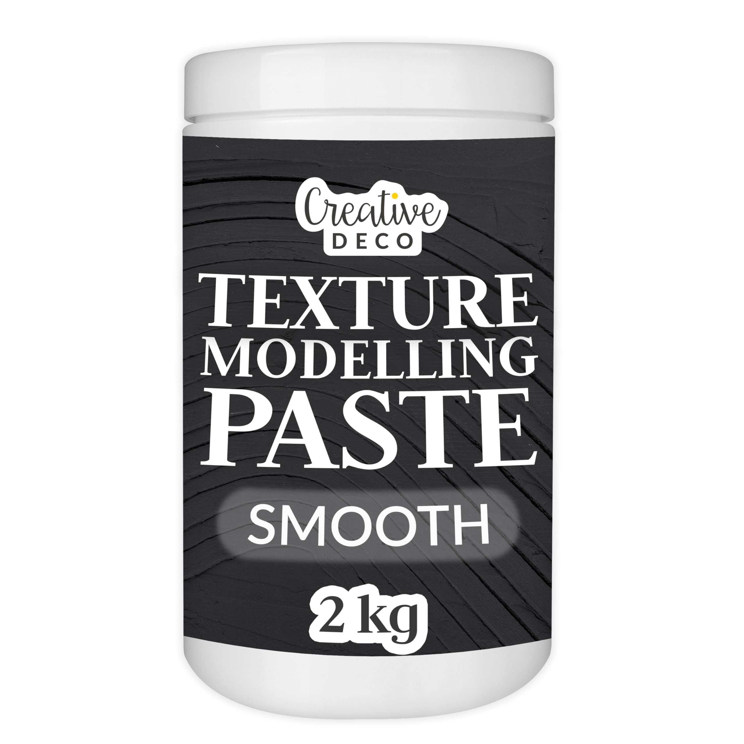 Creative Deco Smooth Texture Paste 2 kg | Black Filler Paste for Acrylic