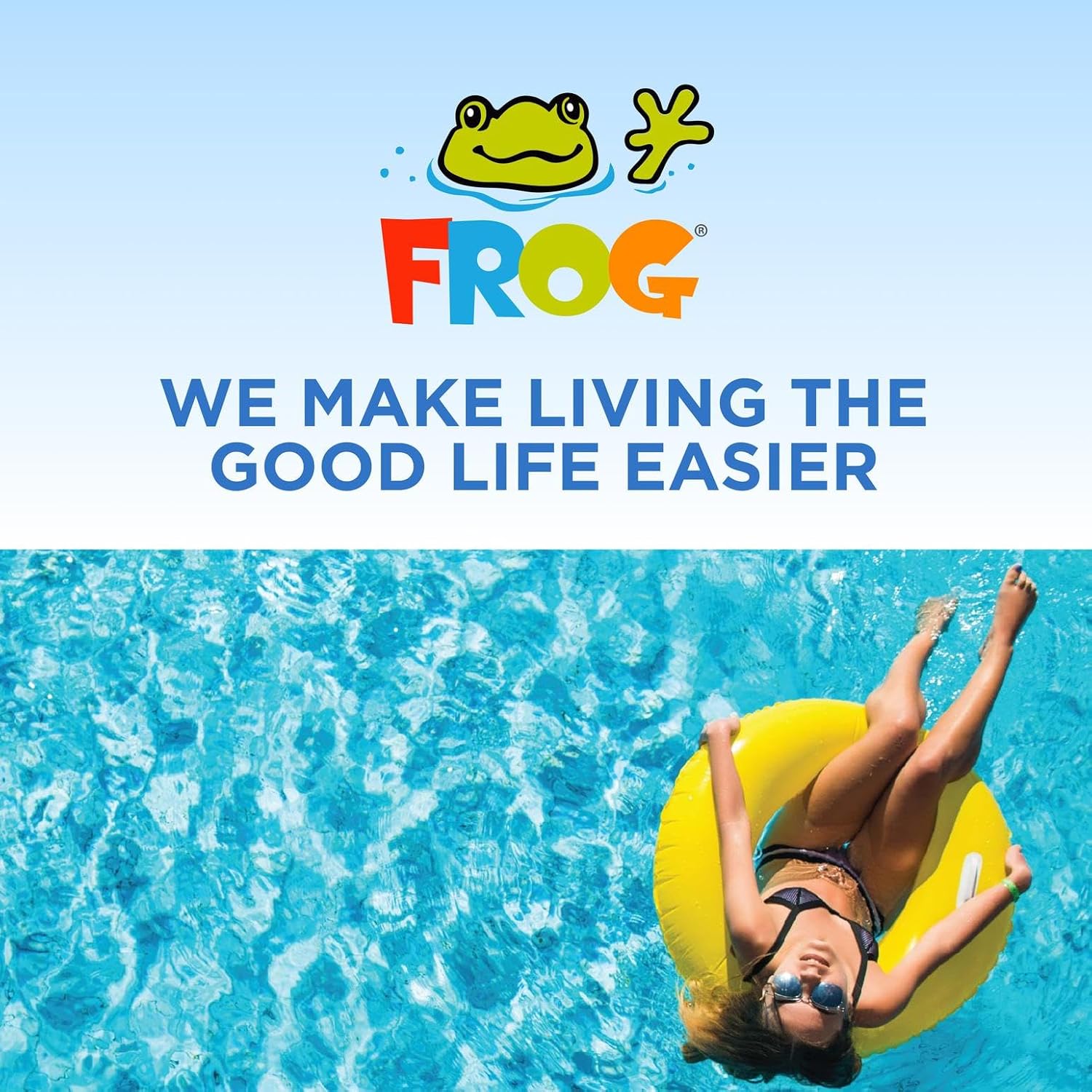 Flippin’ FROG XL Floating Sanitizer System for Pools 5,000 to 10,000 Gallons - Prefilled Floater with Sanitizing Minerals and Chlorine for Easy Pool Treatment & Maintenance